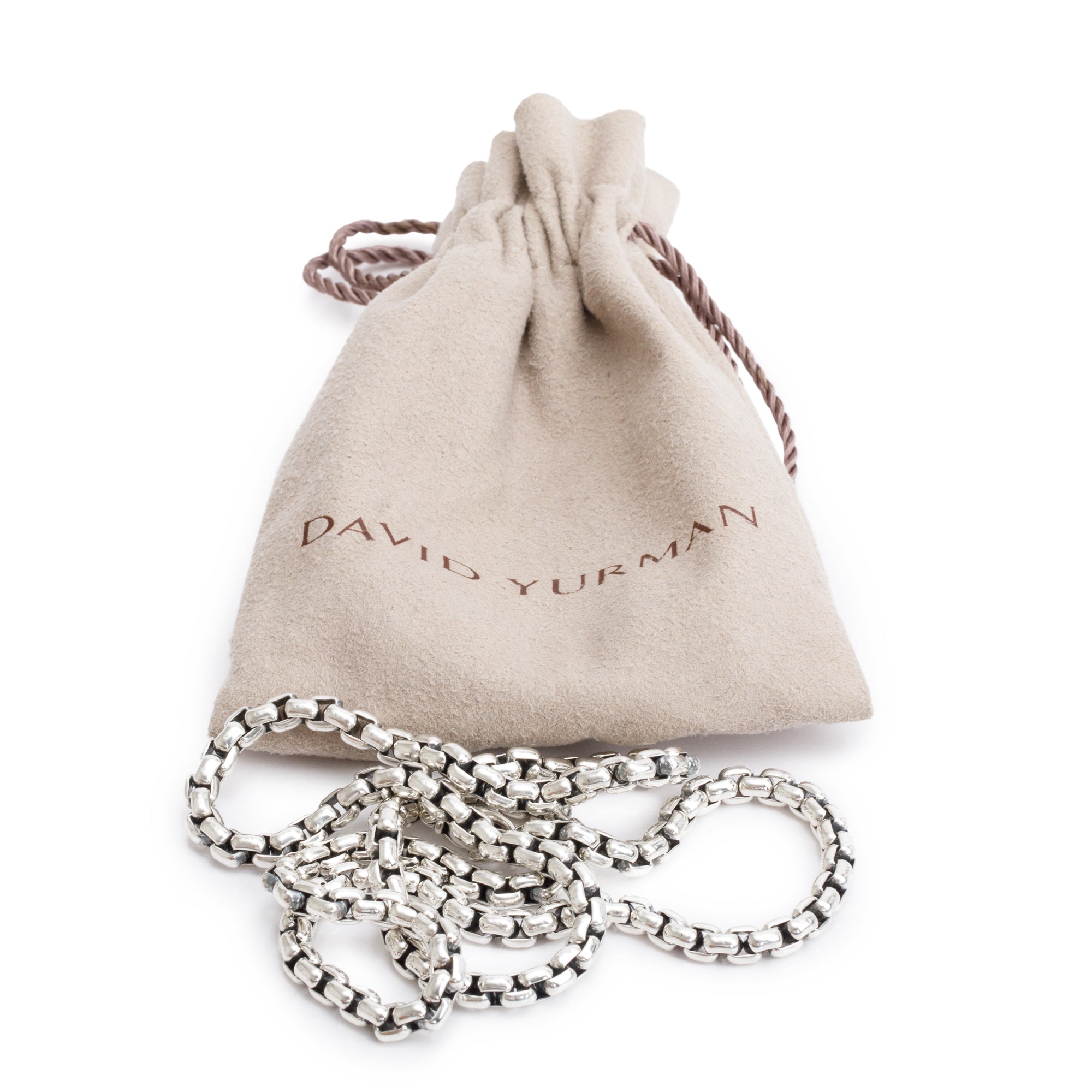 David Yurman Sterling Silver 4.8 MM Box Chain Necklace, 24"