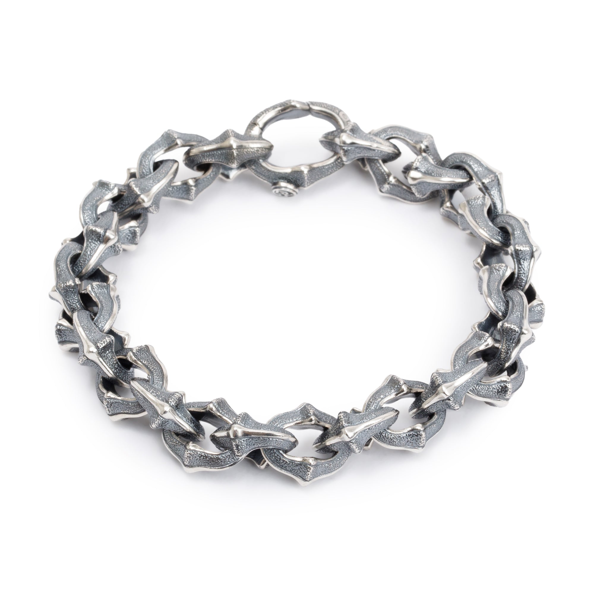 David Yurman Sterling Silver Armory Link Bracelet, 12 MM