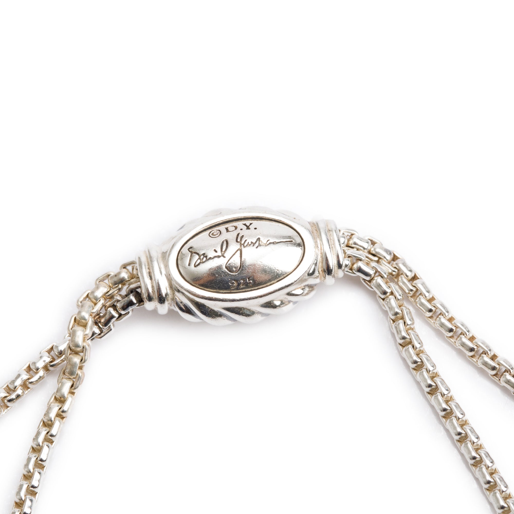 David Yurman Sterling Silver Blue Topaz Starburst Station Bracelet
