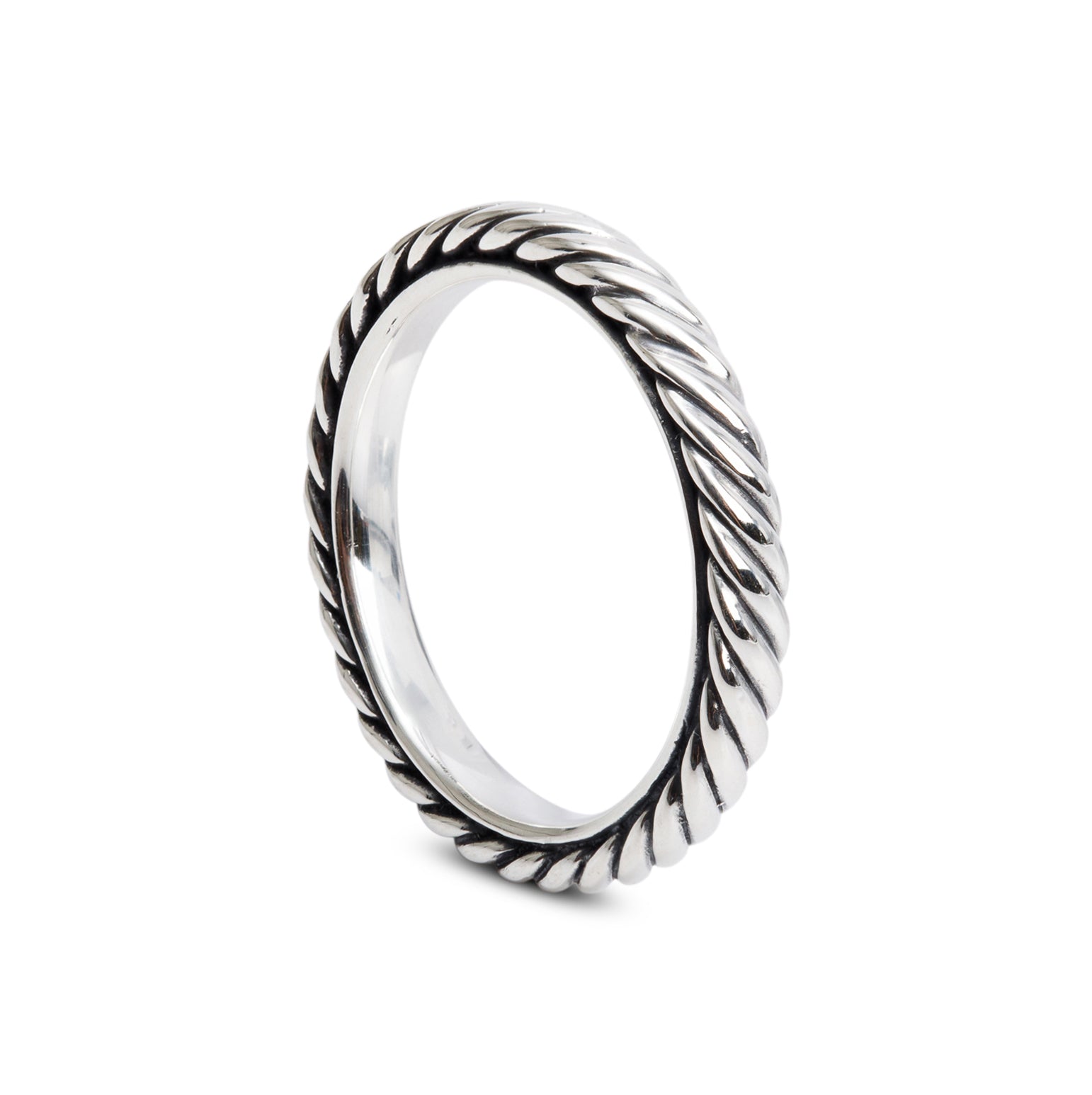 David Yurman Sterling Silver Cable Collectibles Band Ring, Size 6