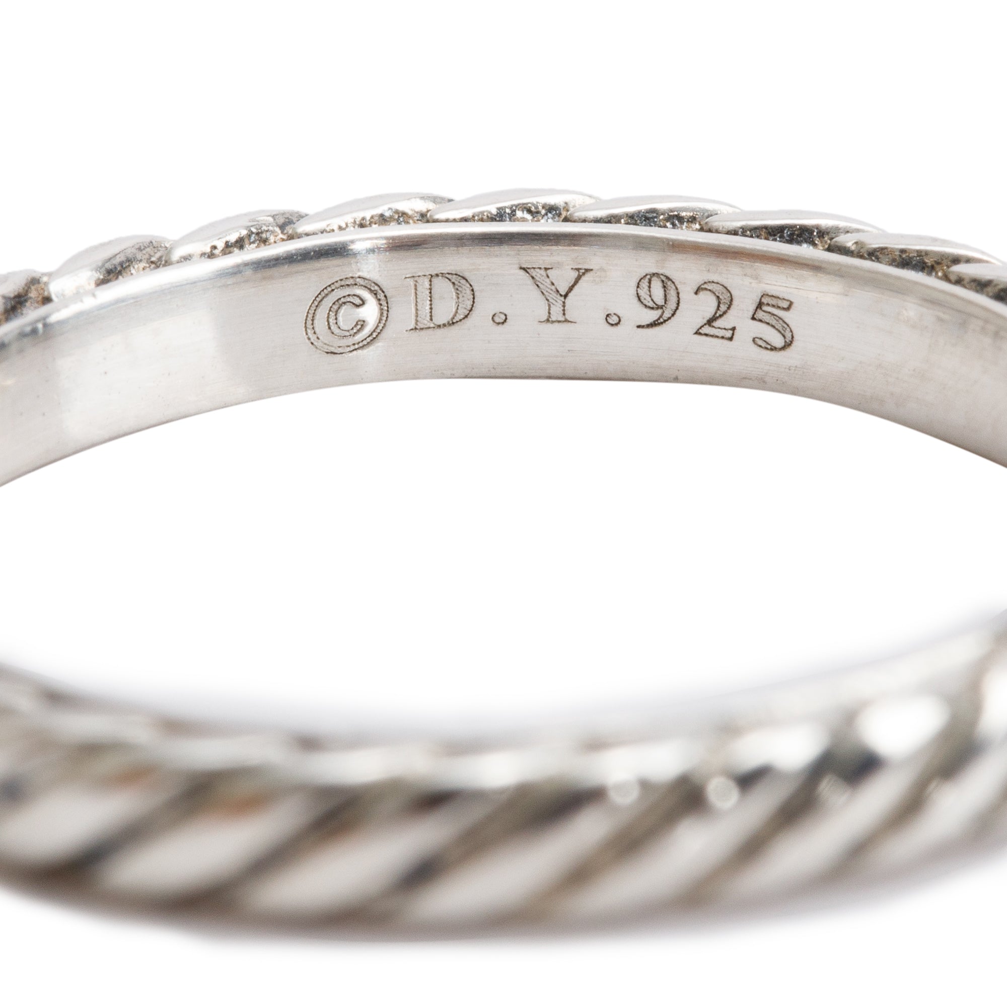 David Yurman Sterling Silver Cable Collectibles Band Ring, Size 8