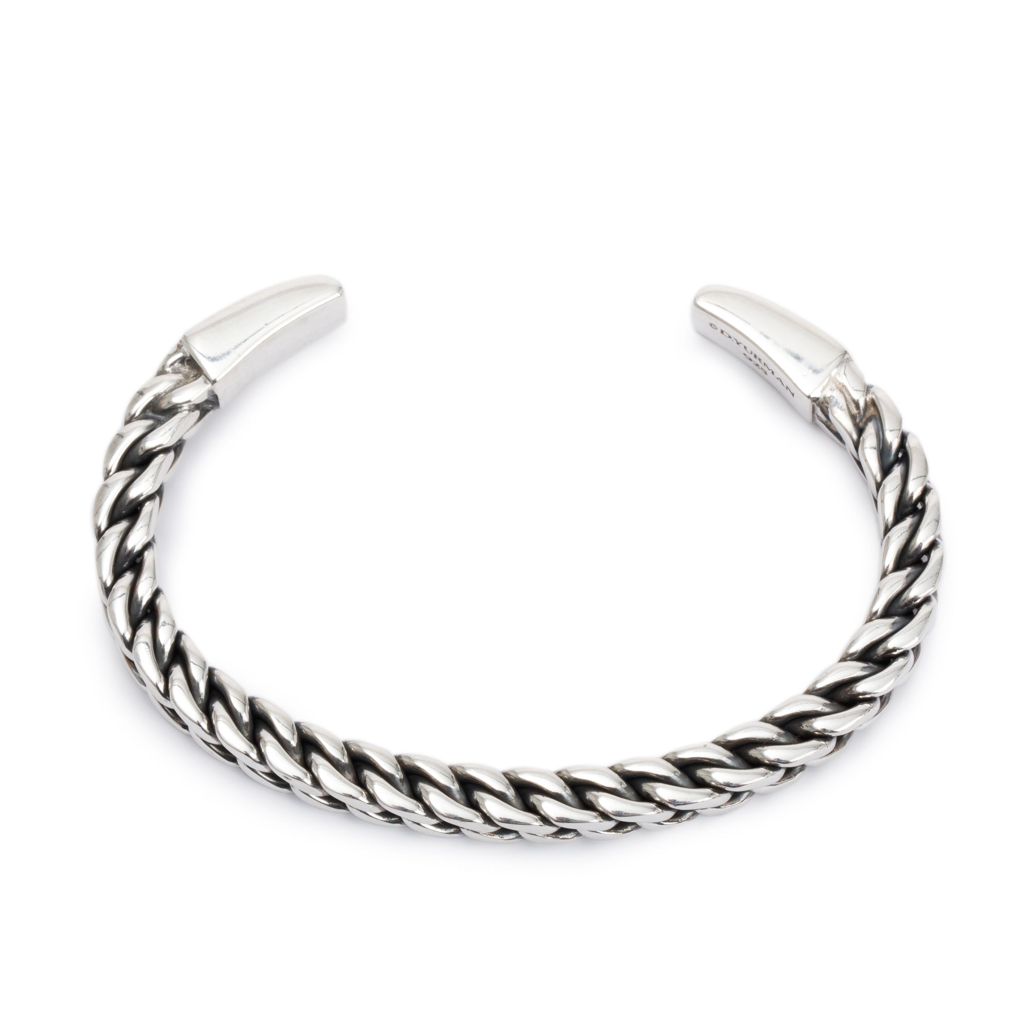 David Yurman Sterling Silver Chain Woven Cuff Bracelet