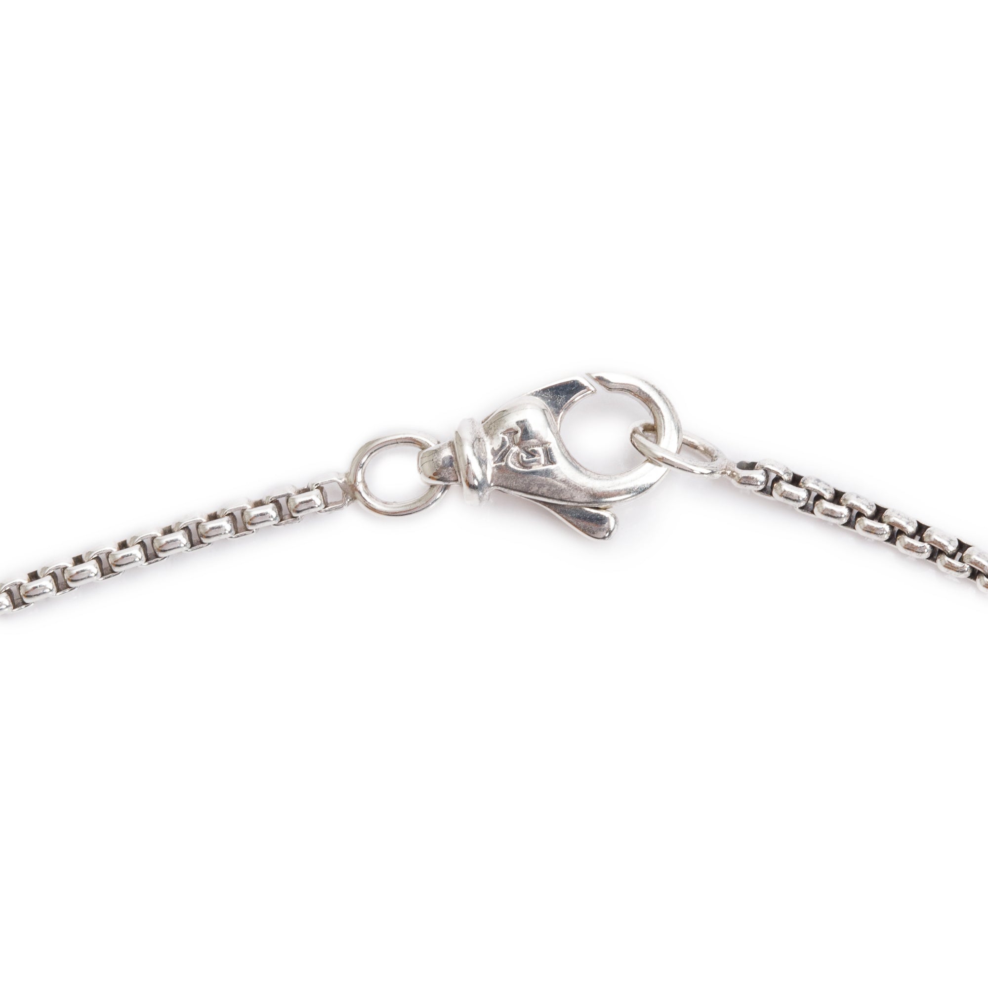 David Yurman Sterling Silver Hampton Blue Topaz Infinity Pendant Necklace