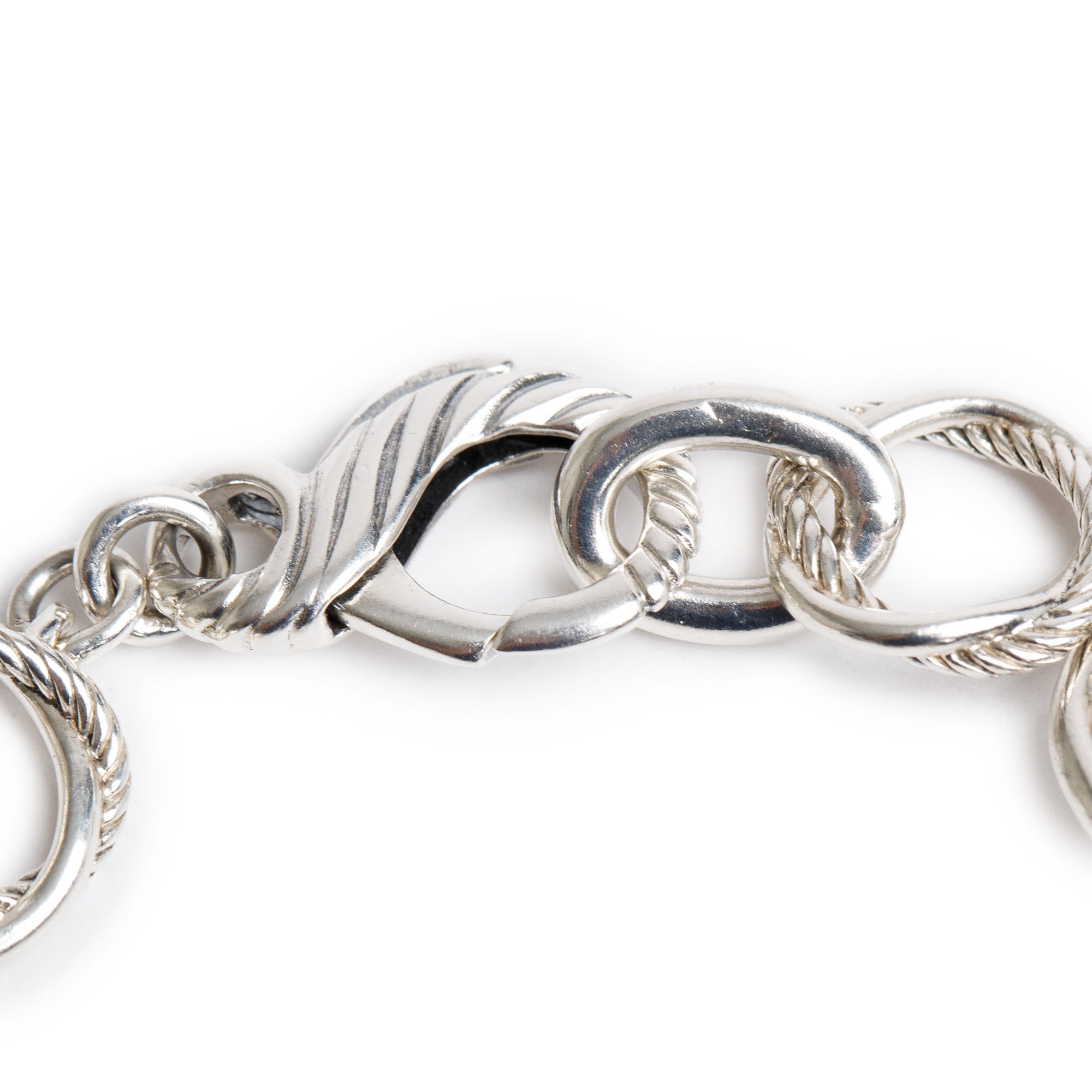 David Yurman Sterling Silver Infinity Link Bracelet