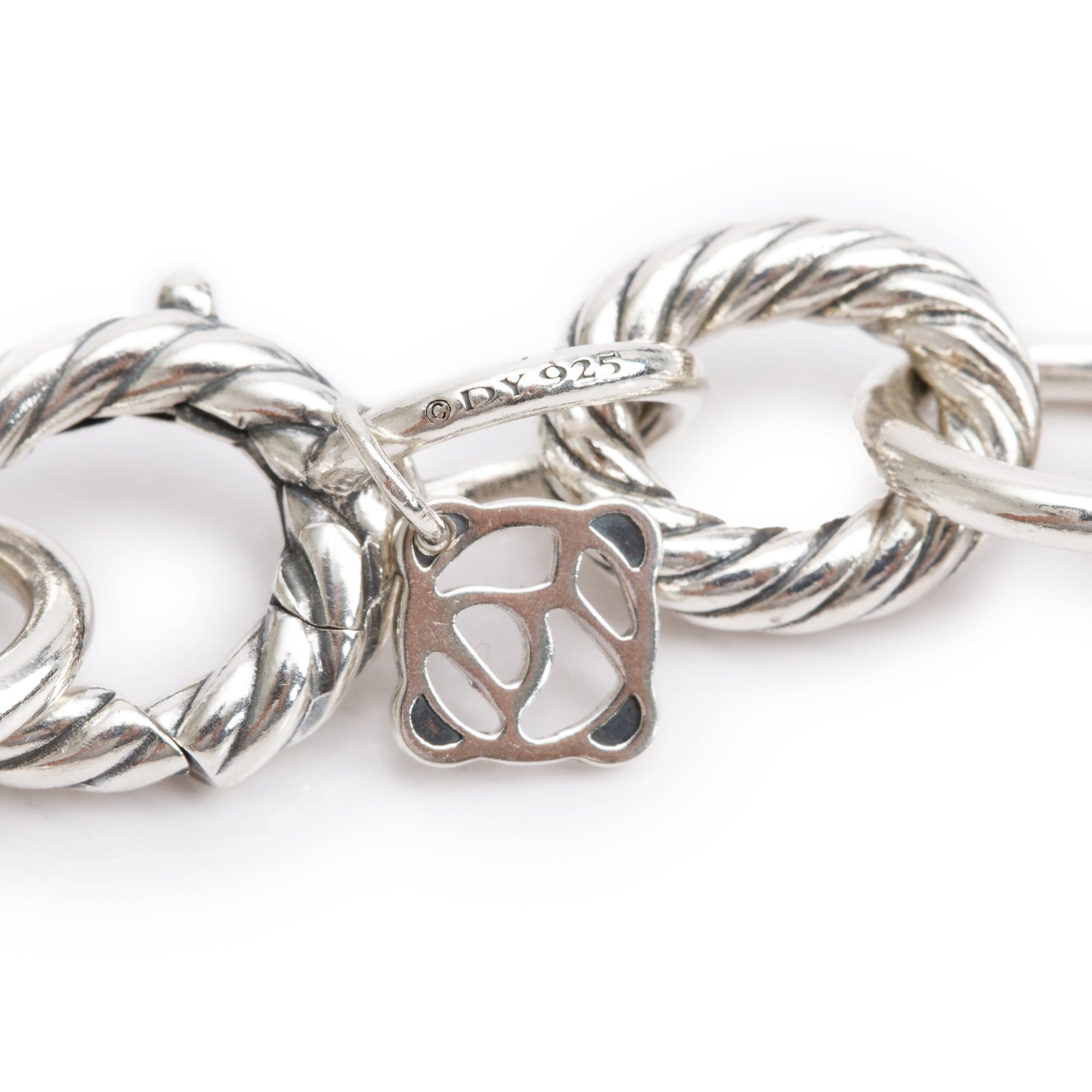 David Yurman Sterling Silver Oval Link Chain Bracelet, 10 MM