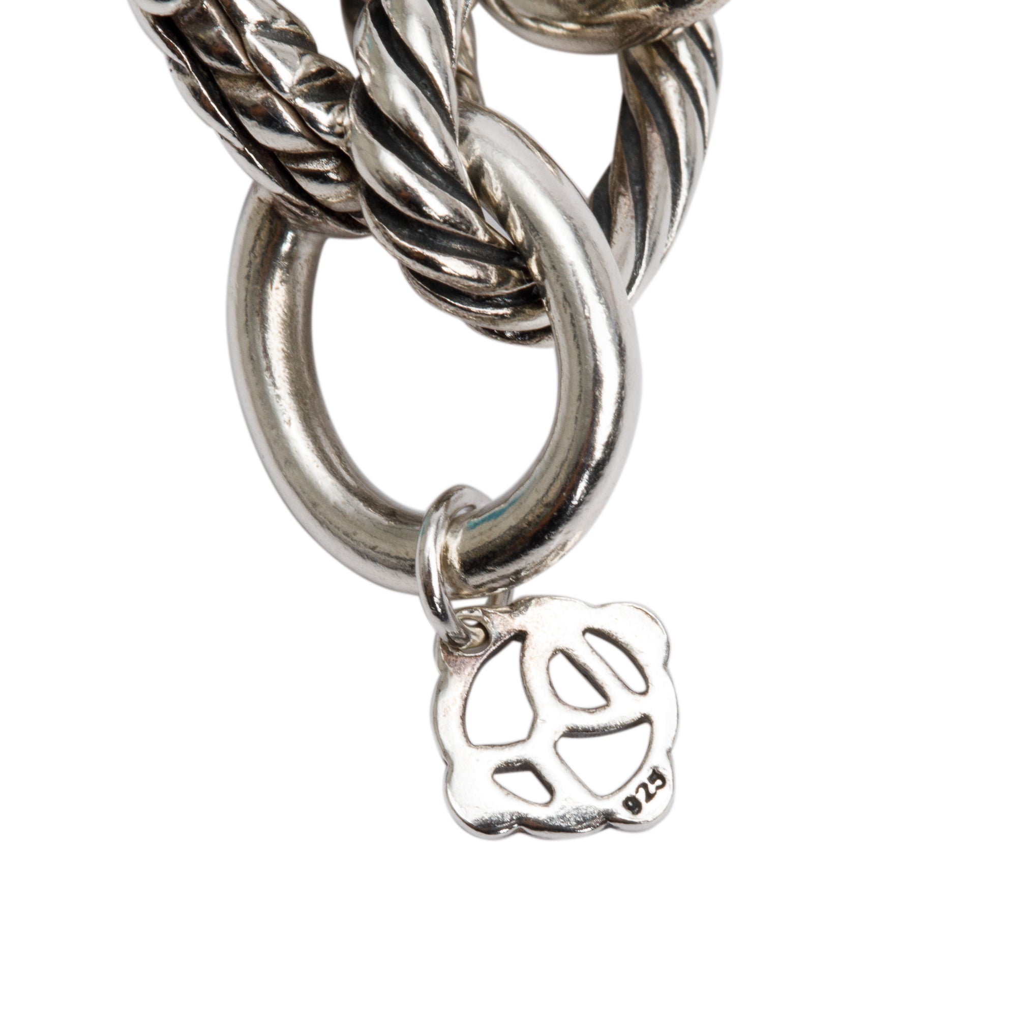 David Yurman Sterling Silver Oval Link Chain Bracelet, 12 MM