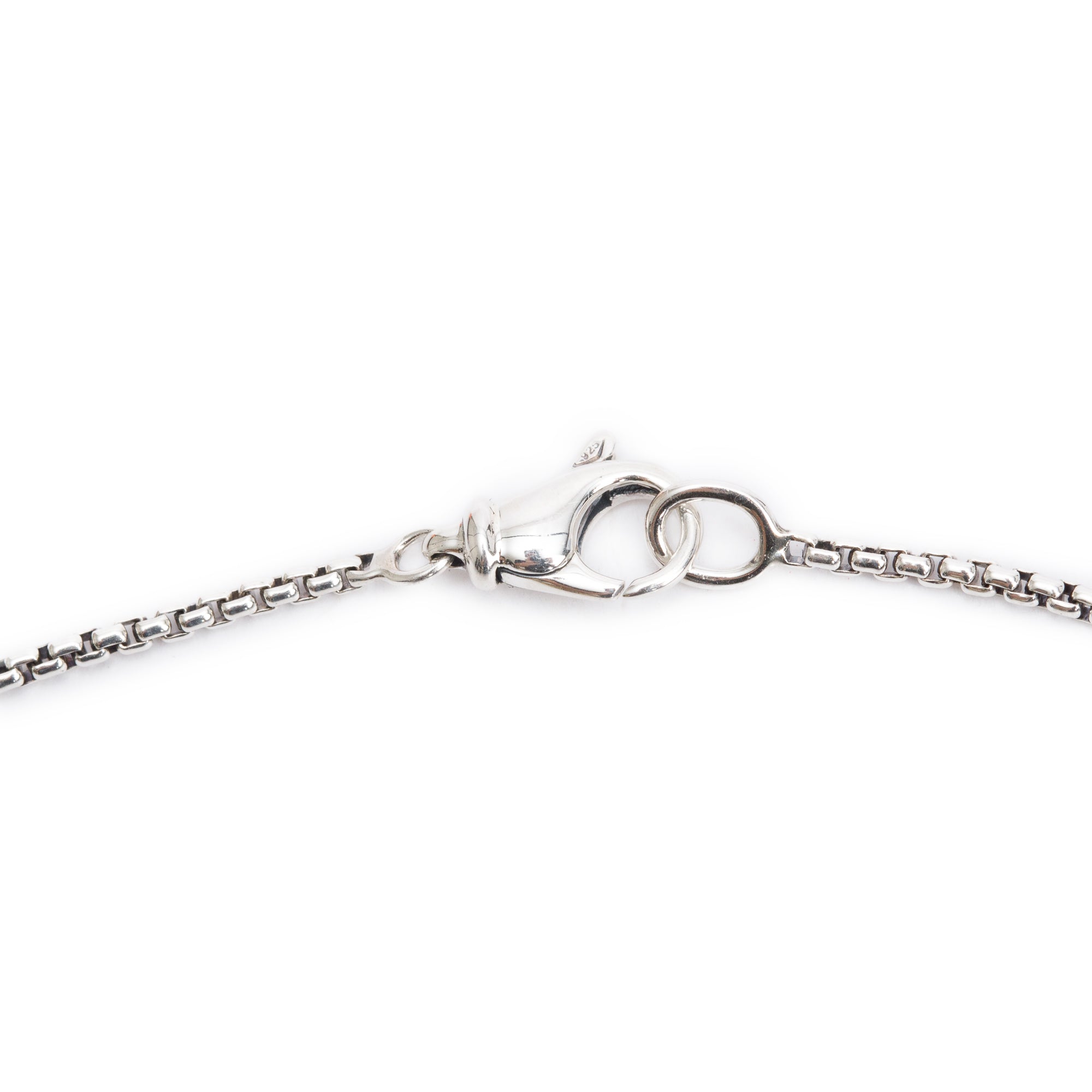 David Yurman Sterling Silver Pave Diamond Letter 'A' Pendant Necklace