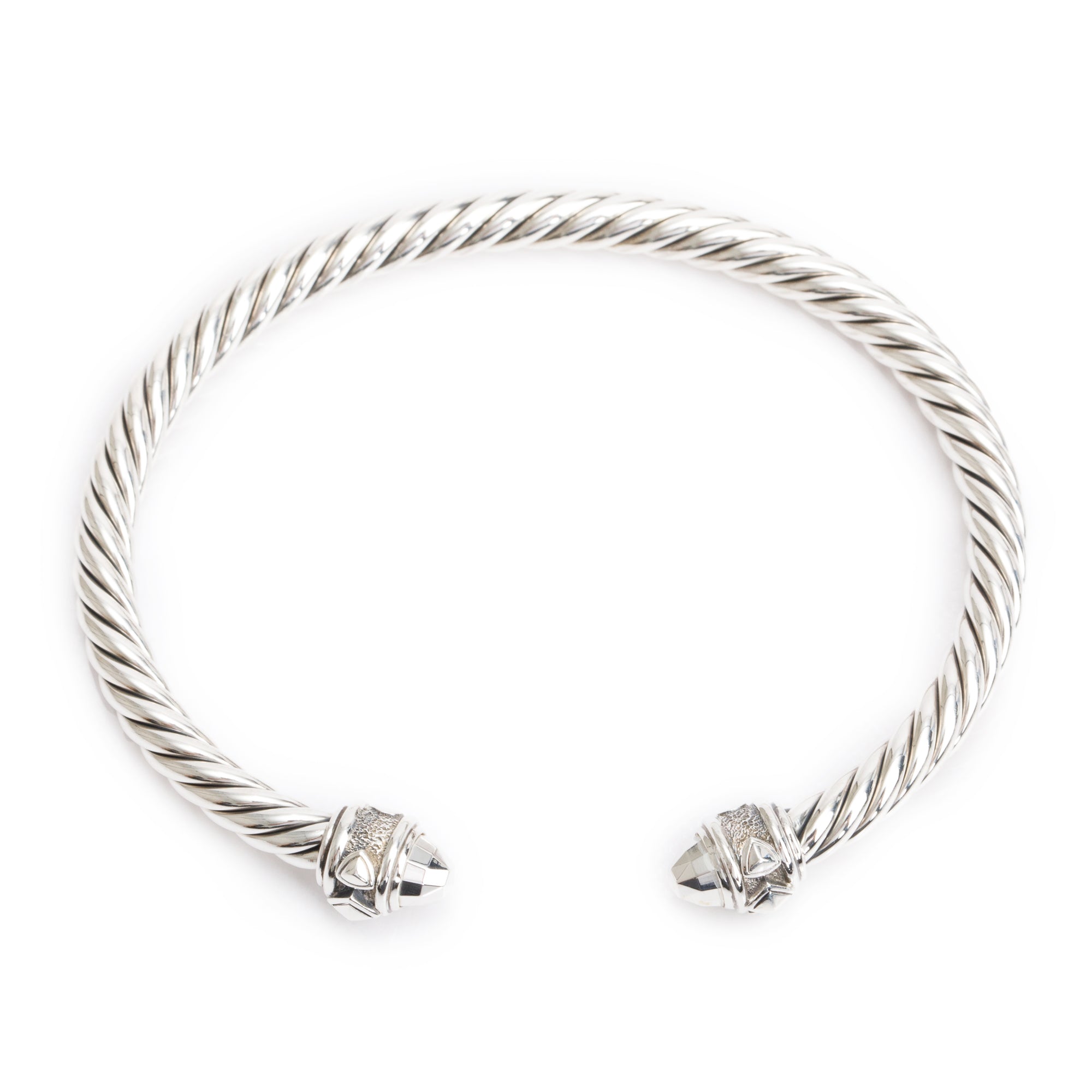 David Yurman Sterling Silver Renaissance Classic 5 MM Cable Bracelet