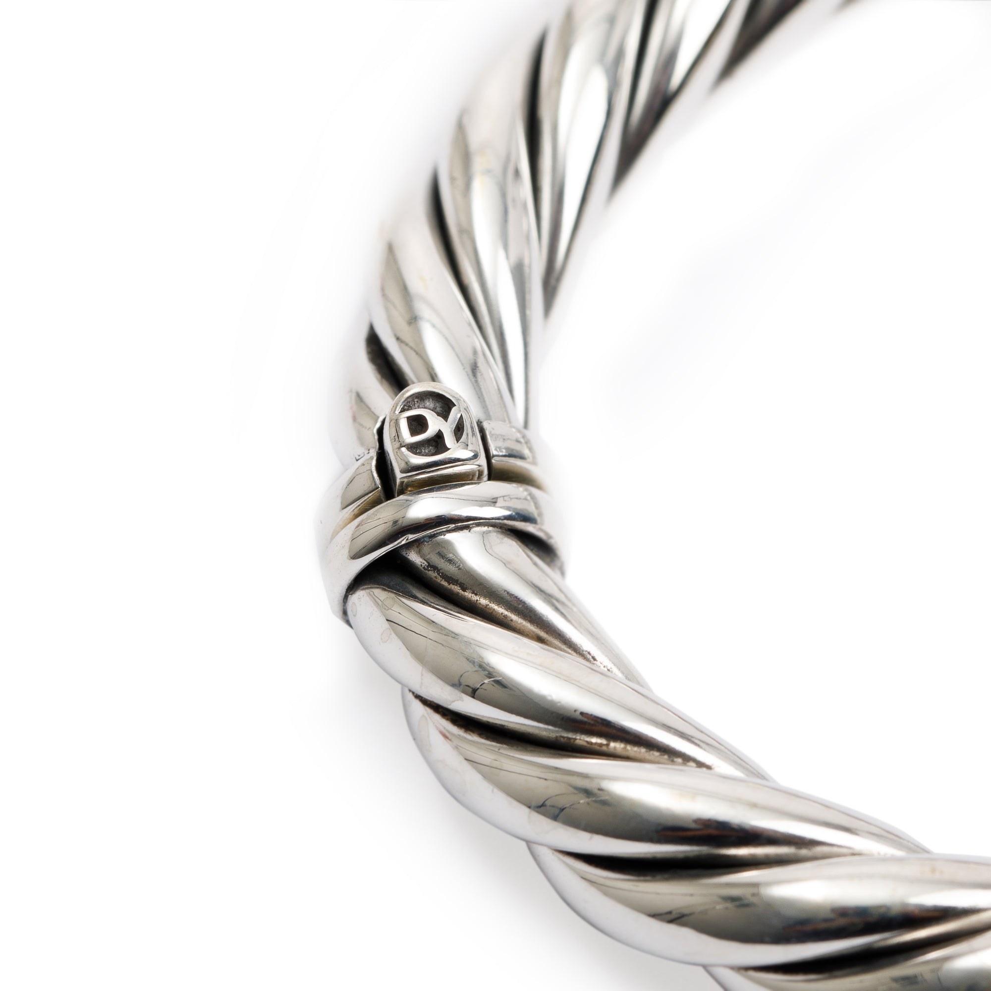 David Yurman Sterling Silver Sculpted Cable Bracelet, 9 MM