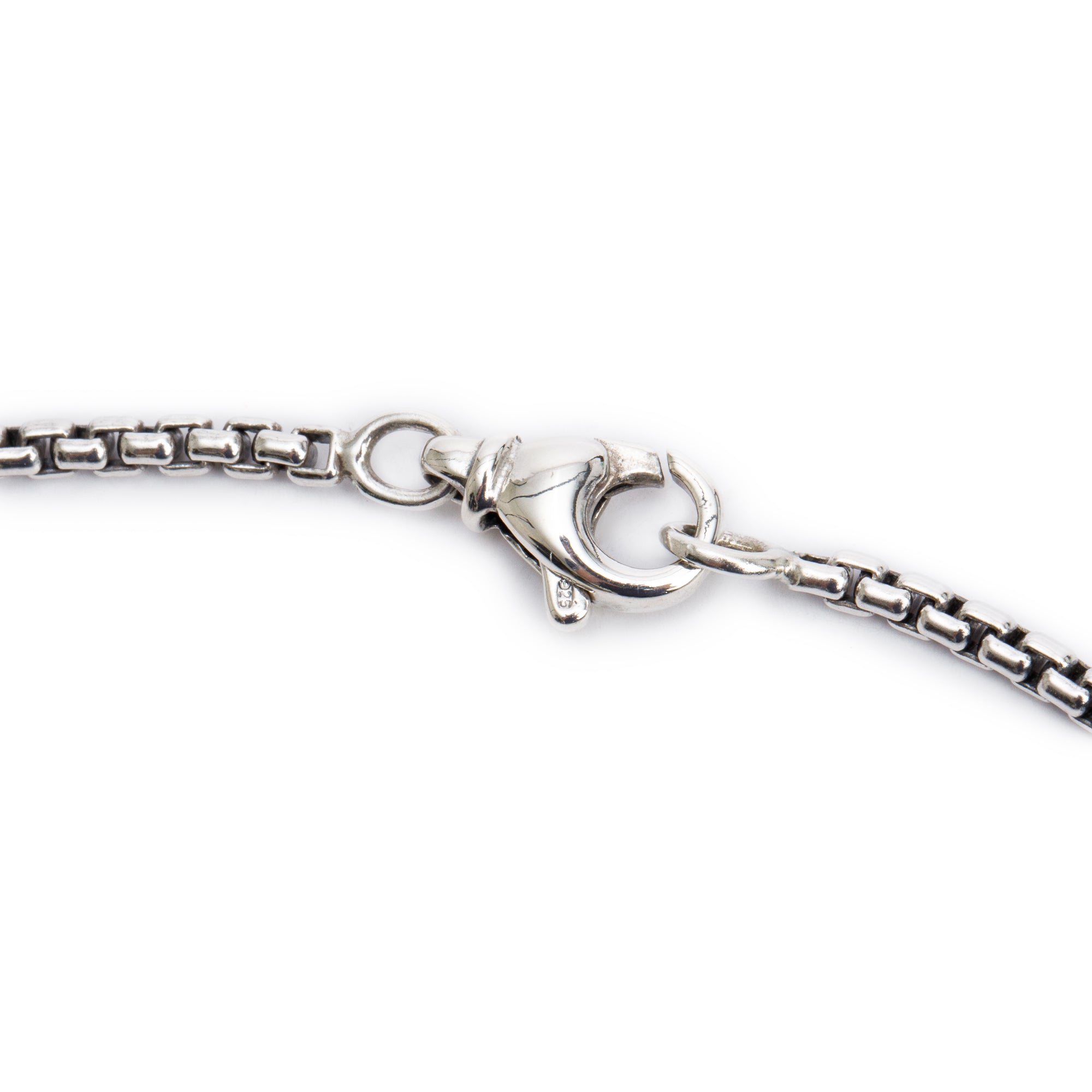 David Yurman Sterling Silver Tag Pendant Necklace