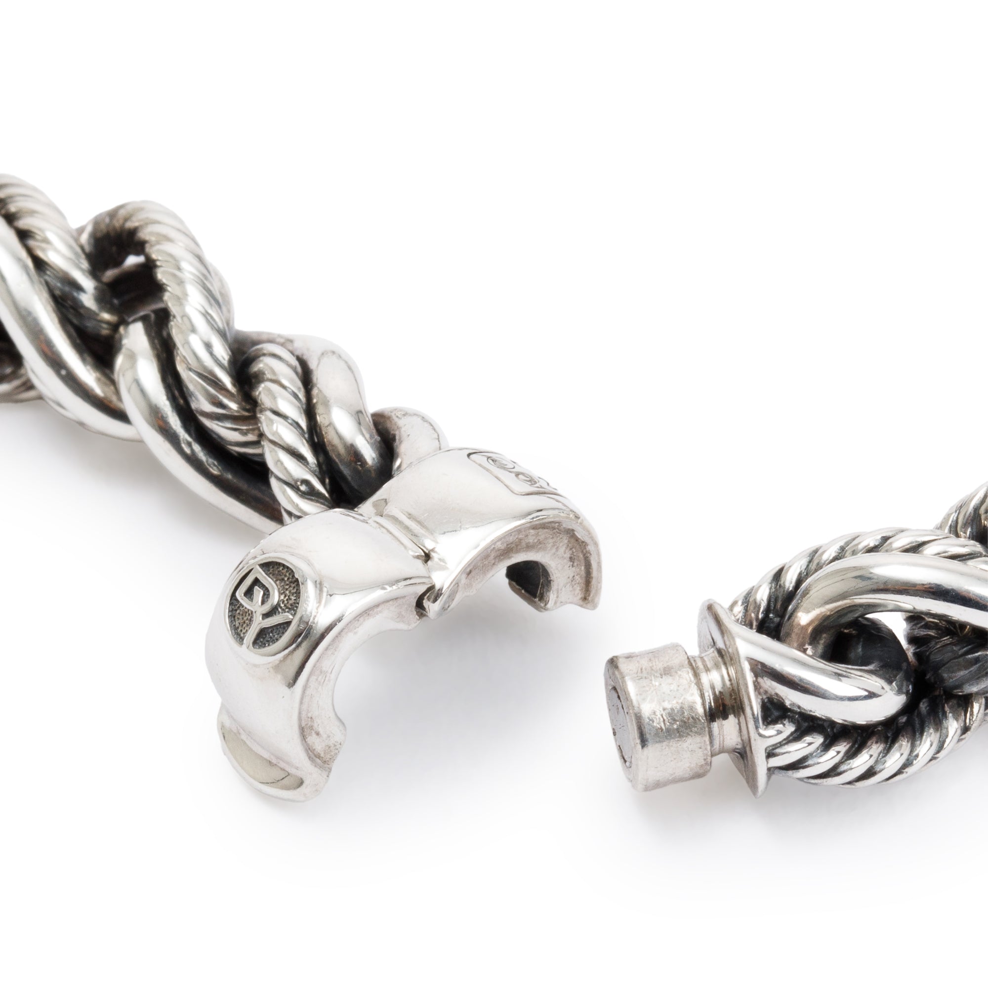 David Yurman Sterling Silver Woven Cable Bracelet, 8 MM