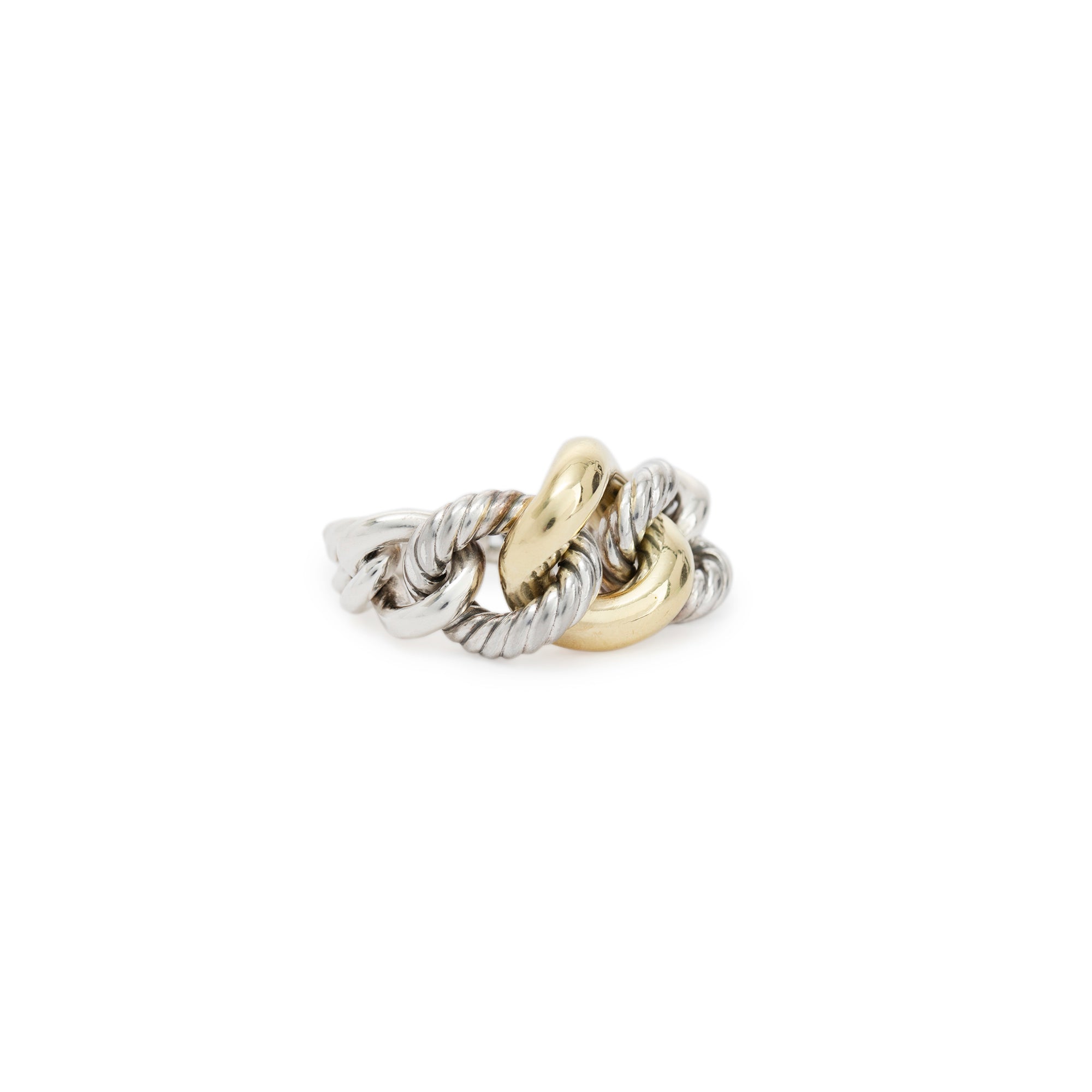 David Yurman Two-Tone Belmont Curb Link Ring