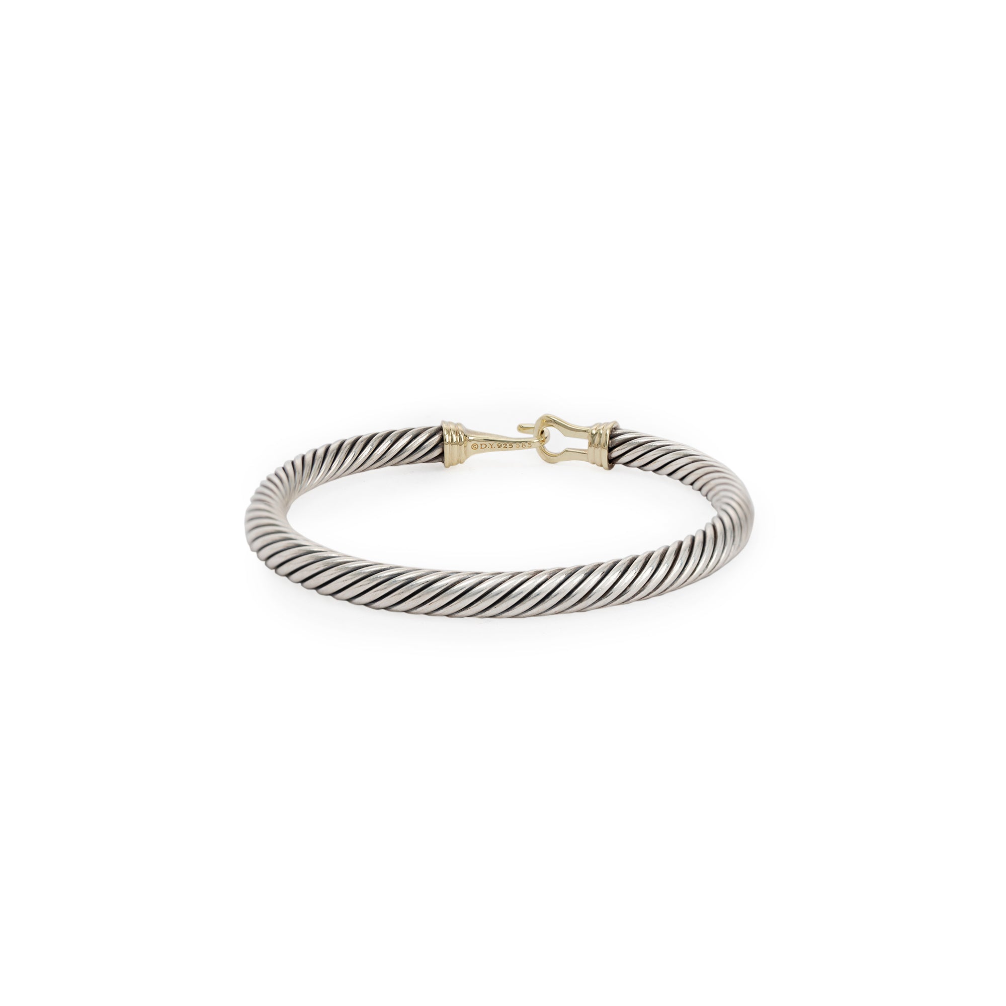 David Yurman Two-Tone Buckle Bracelet, 5MM