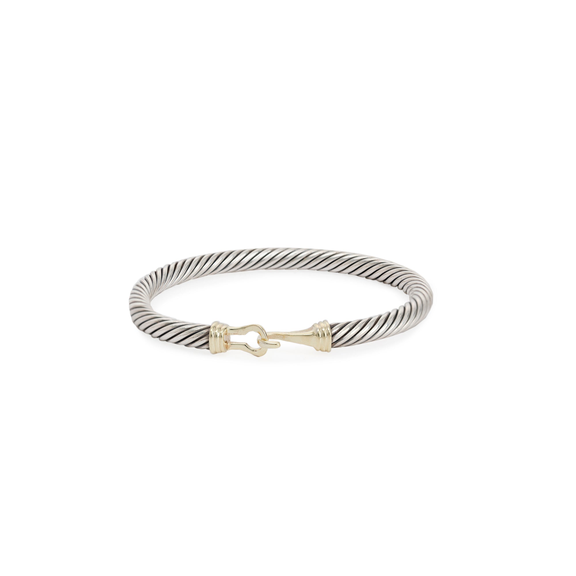 David Yurman Two-Tone Buckle Bracelet, 5MM