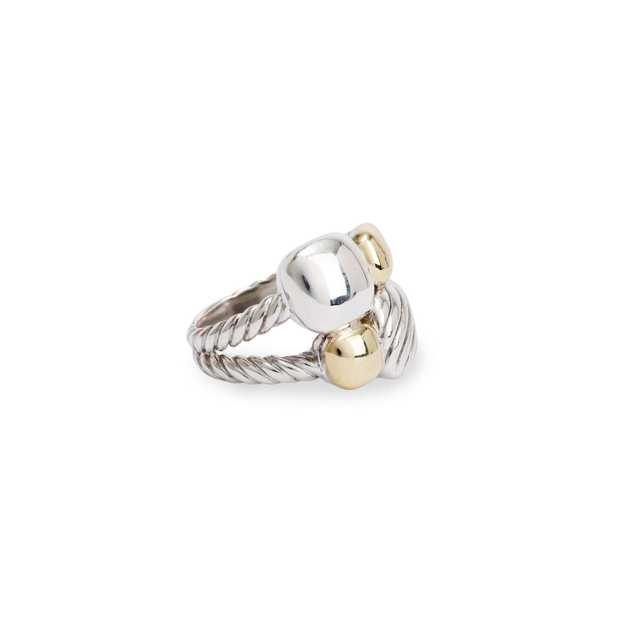 David Yurman Two-Tone Chiclet Mosaic Ring