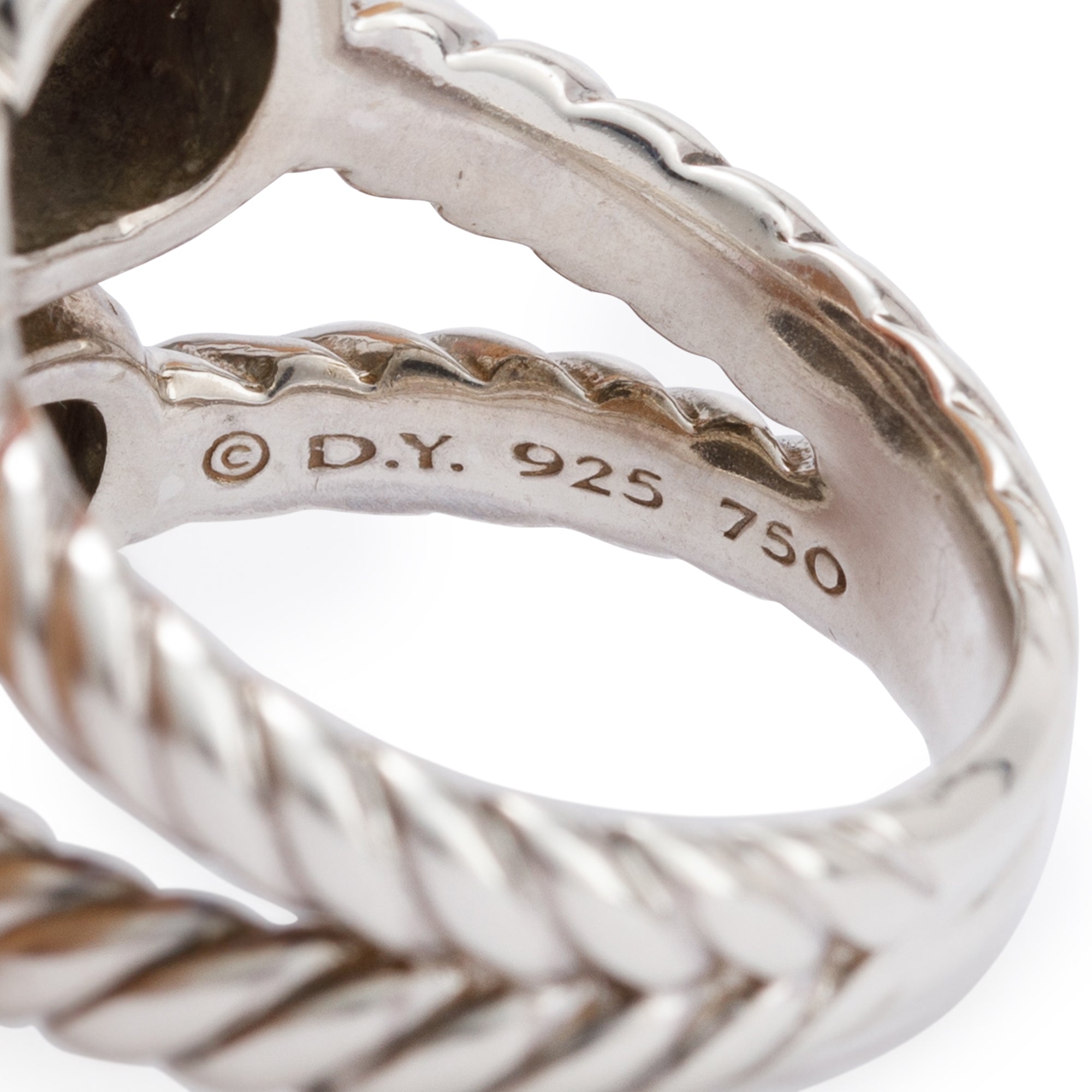 David Yurman Two-Tone Chiclet Mosaic Ring