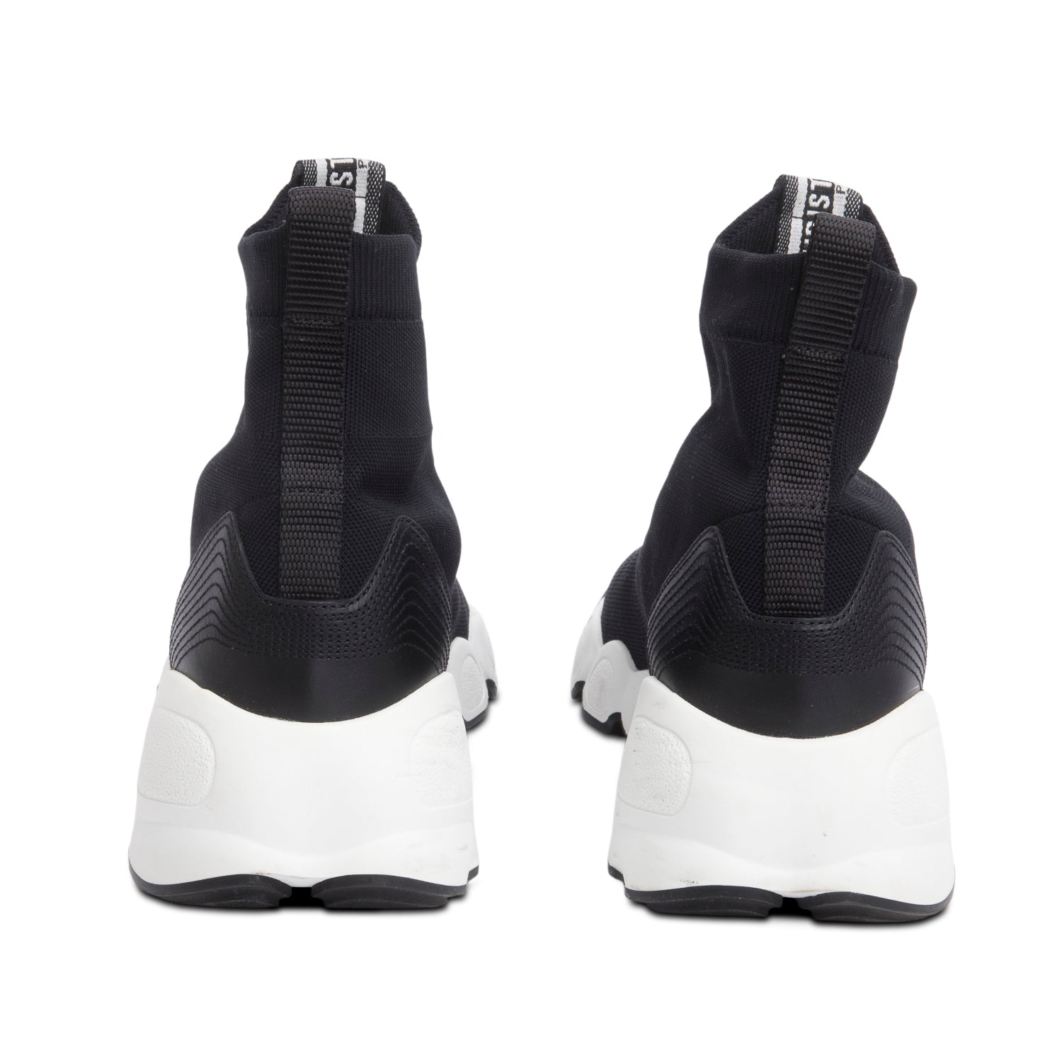 Christian Dior Black Fusion Technical Knit Canvas Sock High Top Sneakers, Size 39
