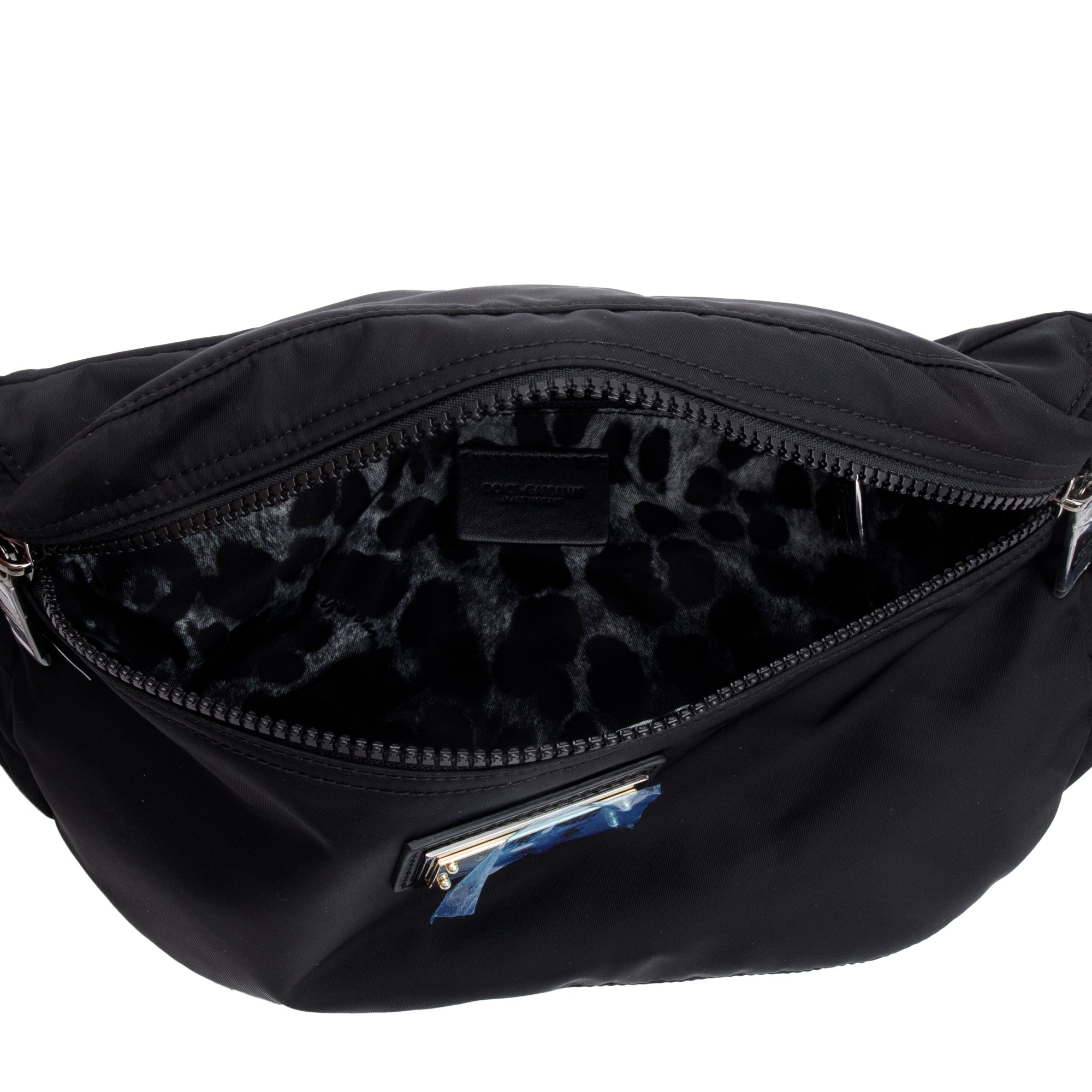 Dolce & Gabbana Black Nylon Logo Belt Bag w/ Box & Authenticity Card