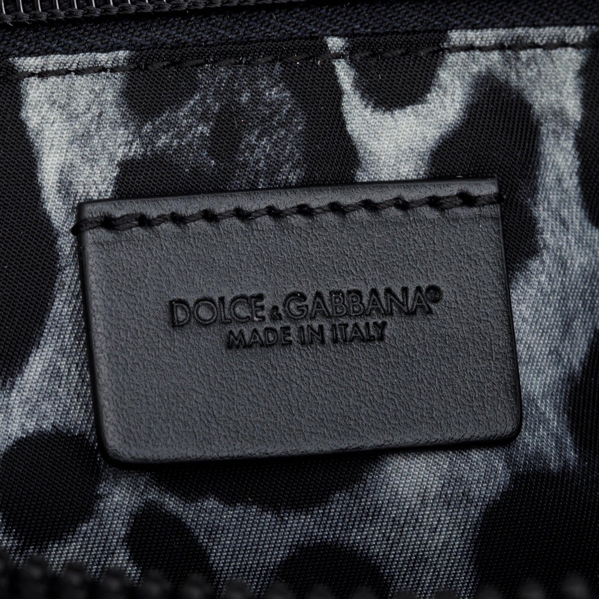 Dolce & Gabbana Black Nylon Logo Belt Bag w/ Box & Authenticity Card
