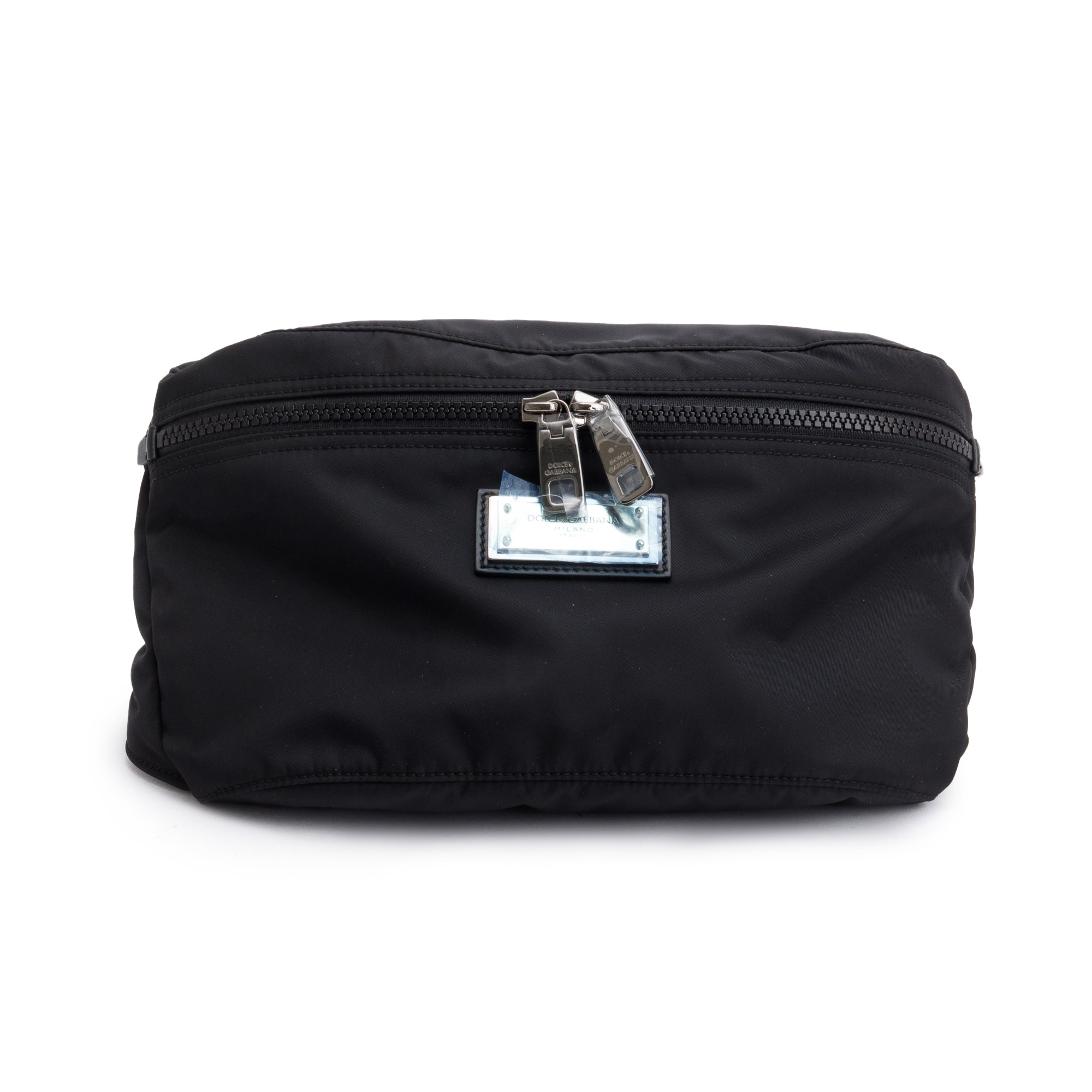 Dolce & Gabbana Black Nylon Logo Belt Bag w/ Box & Authenticity Card