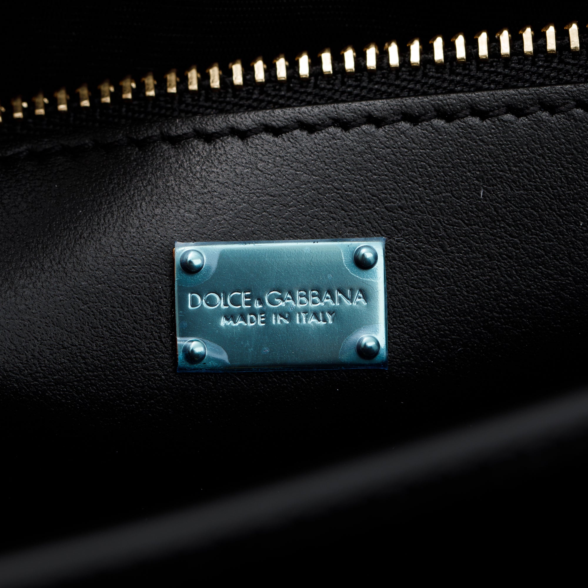 Dolce & Gabbana Black Patent Leather DG Logo Crossbody Bag w/ Box & Authenticity Card