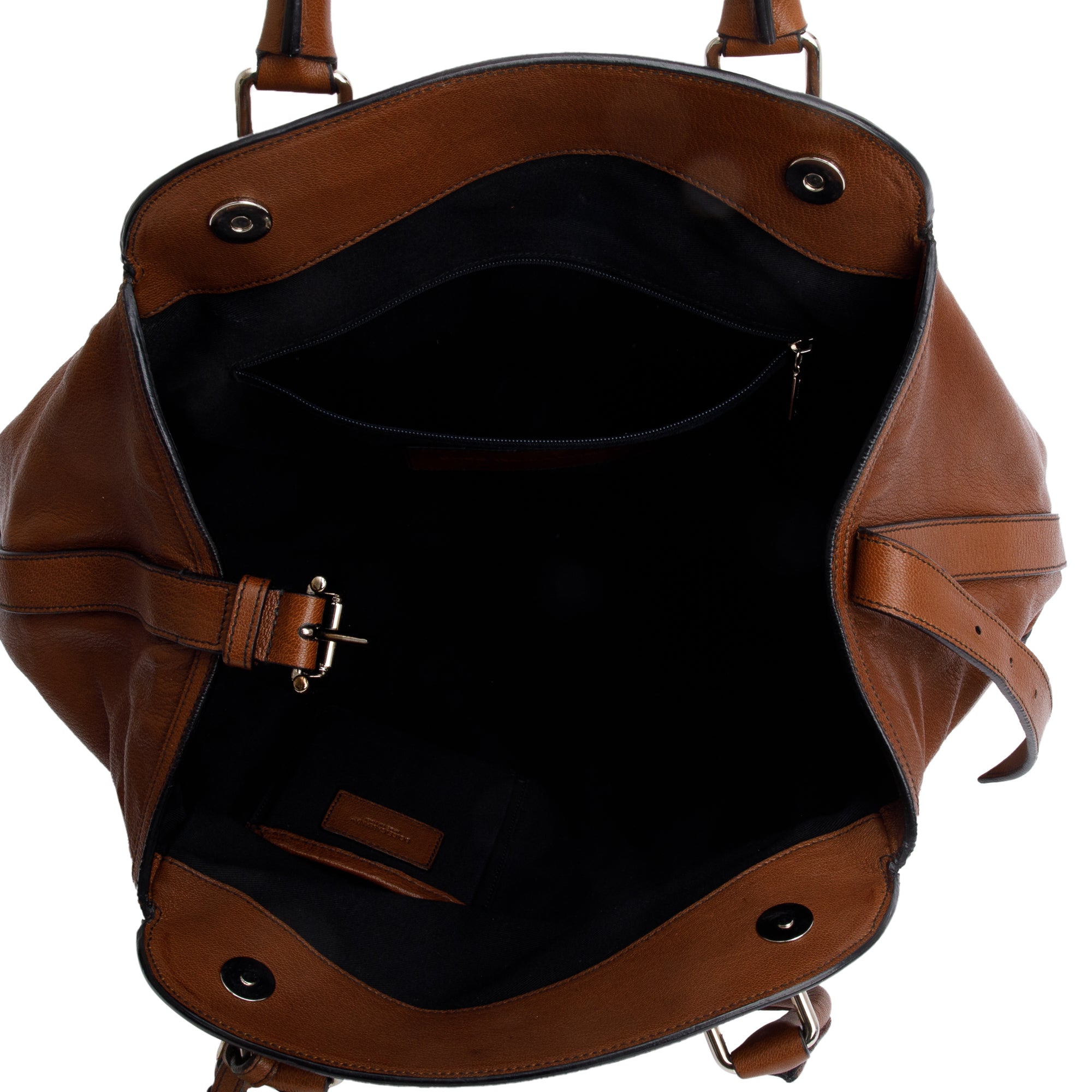 Dolce & Gabbana Brown Calfskin Leather Miss Roman Shoulder Bag
