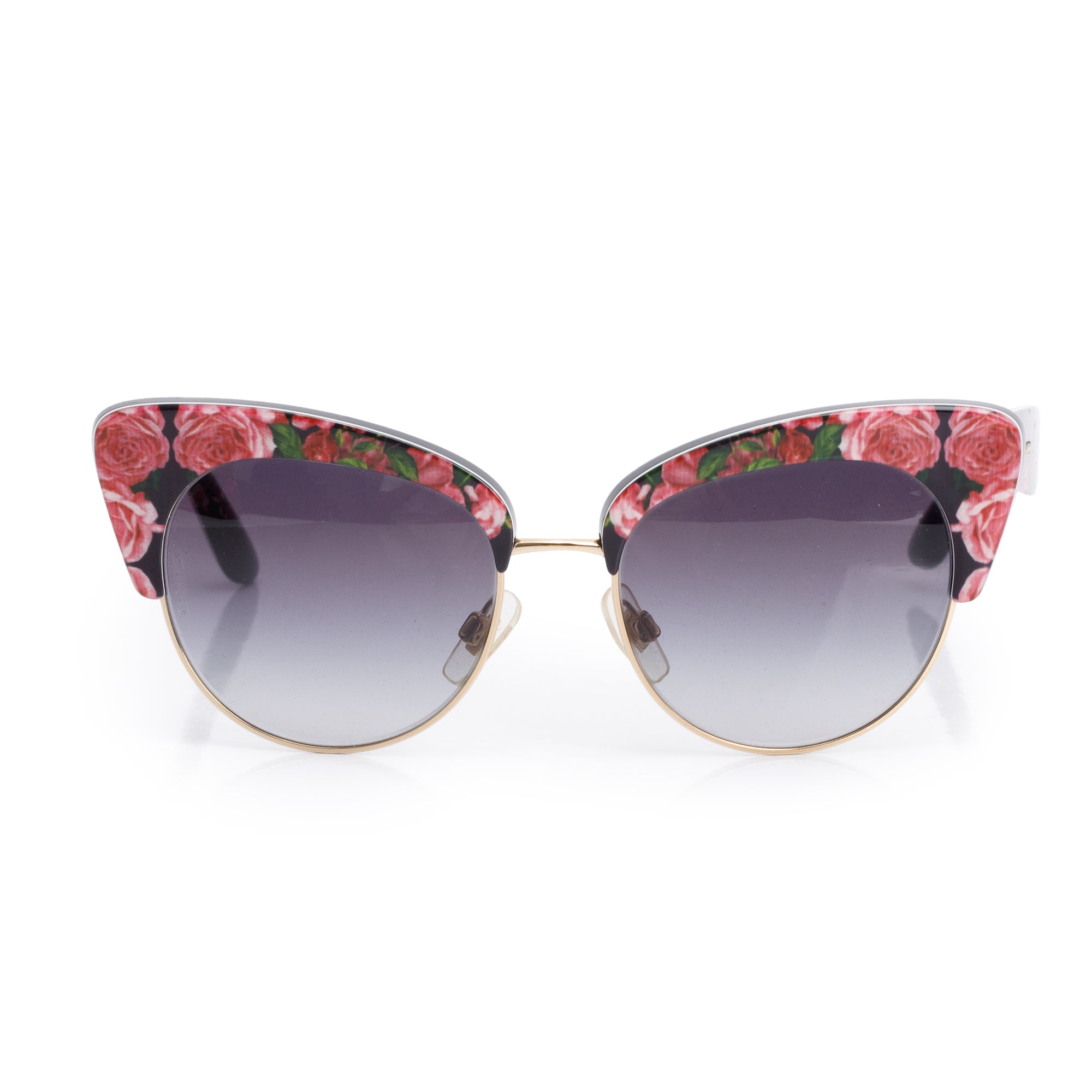 Dolce & Gabbana DG4277 Floral Acetate Cat-Eye Sunglasses w/ Case