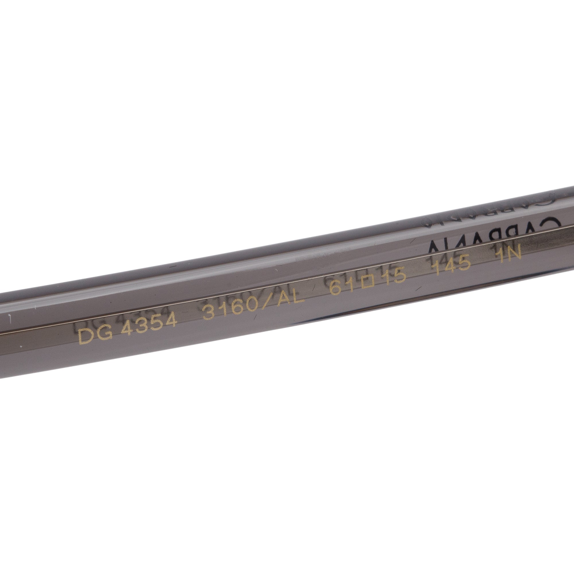 Dolce & Gabbana DG4354 Grey Acetate Angel Square Sunglasses w/ Box & Case