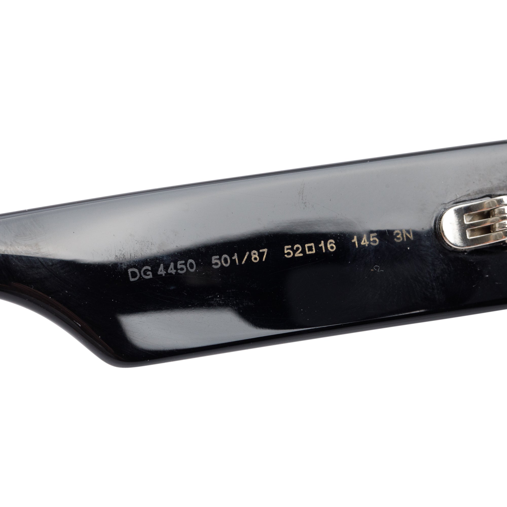 Dolce & Gabbana DG4450 Black Acetate DG Cat-Eye Sunglasses w/ Case