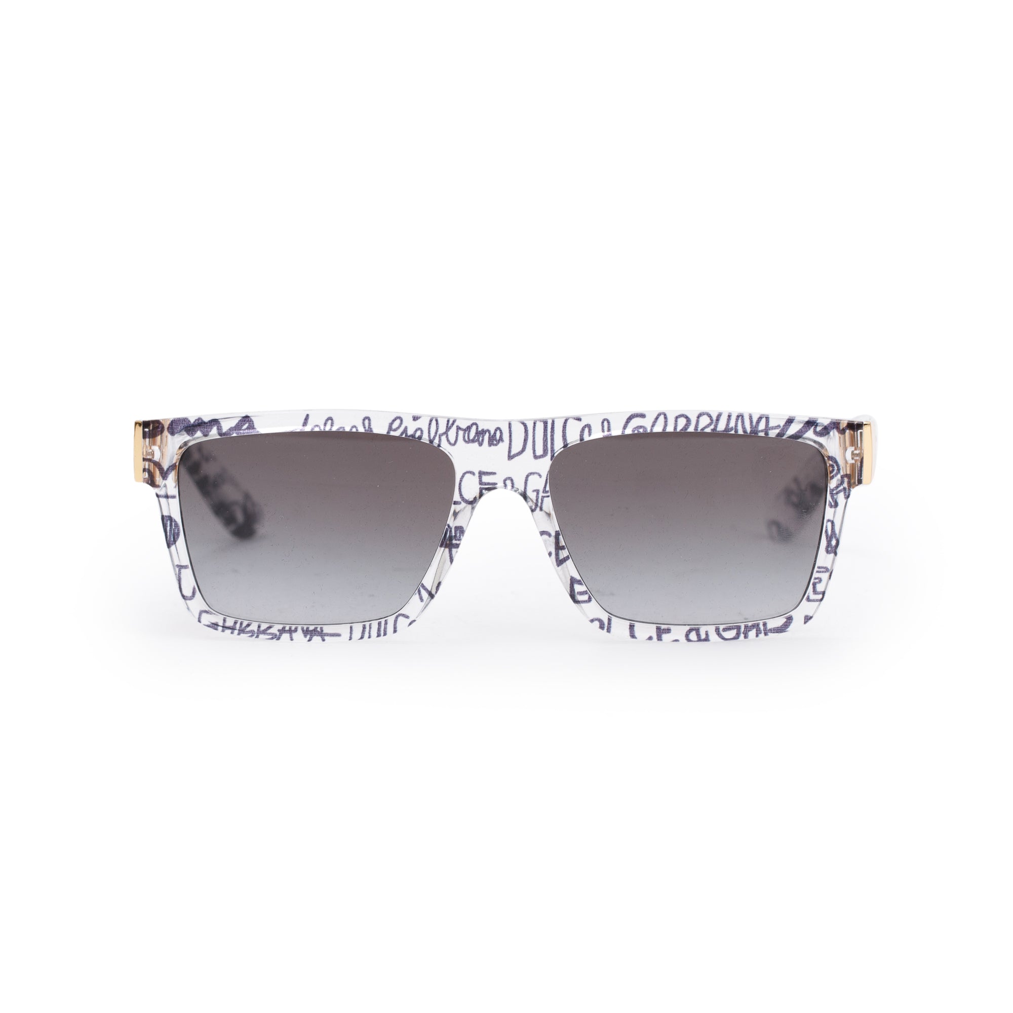 Dolce & Gabbana DG6164 Transparent Acetate Graffiti Sunglasses w/ Case