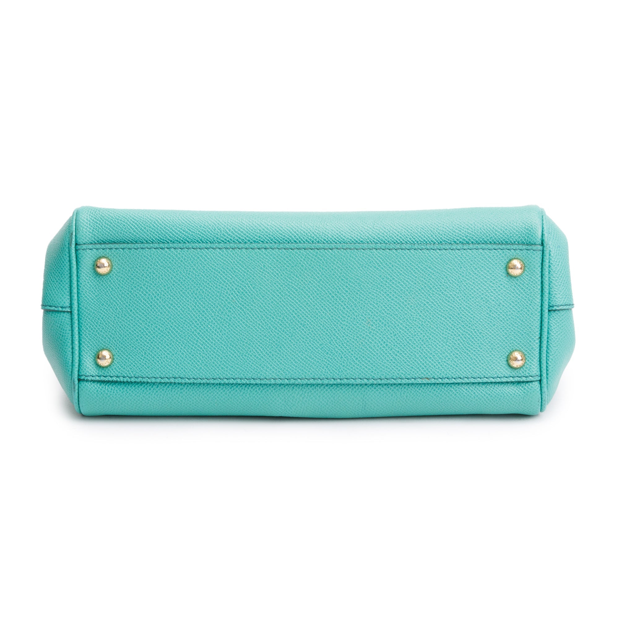 Dolce & Gabbana Green Dauphine Leather Medium Miss Sicily Bag w/ Strap