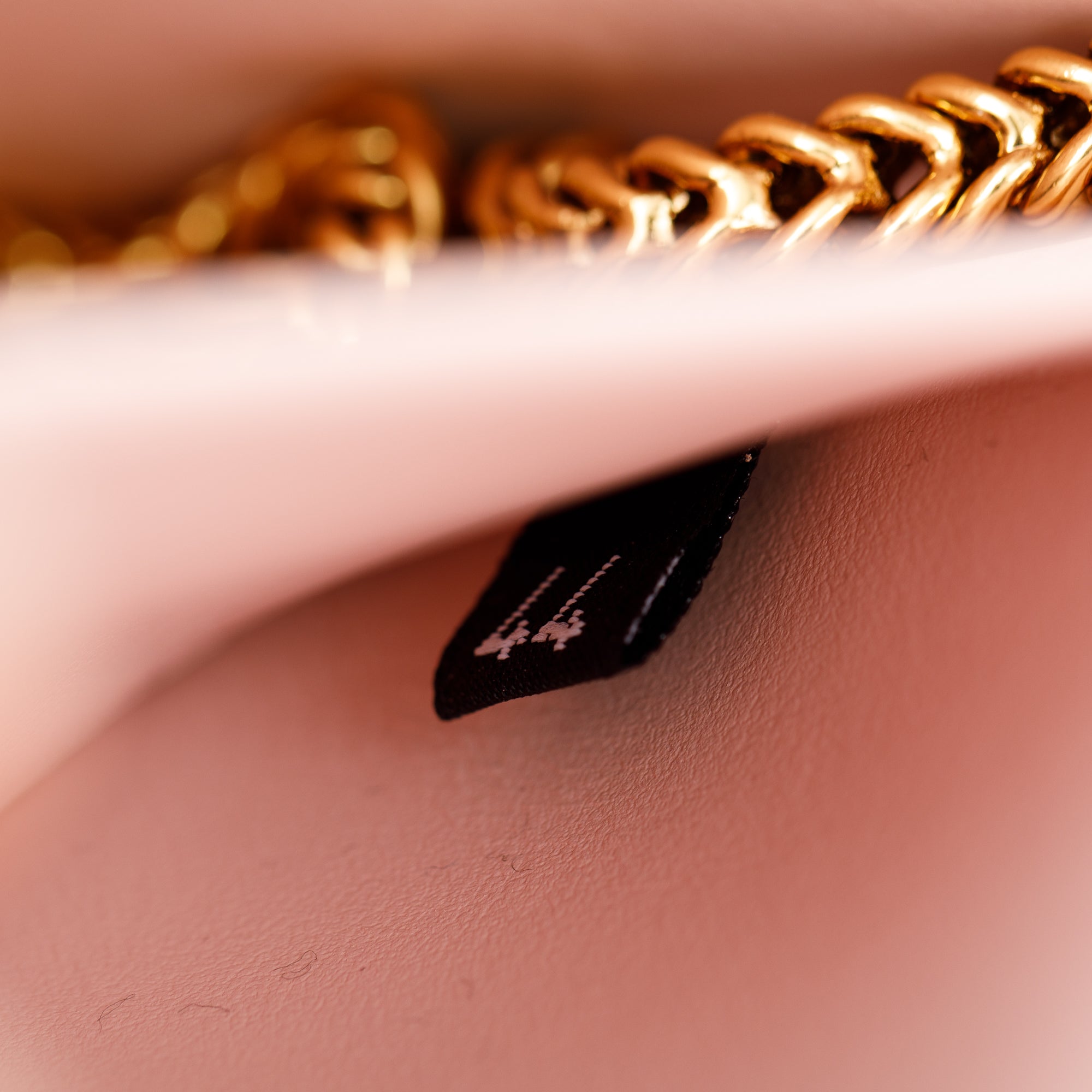 Dolce & Gabbana Pink Calfskin Leather DG Logo Flap Chain Clutch Bag w/ Authenticity Card