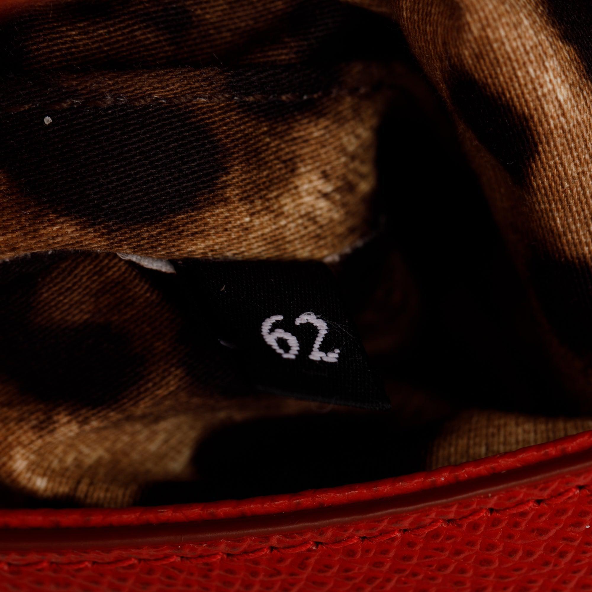 Dolce & Gabbana Red Dauphine Leather Small Miss Sicily Bag w/ Strap