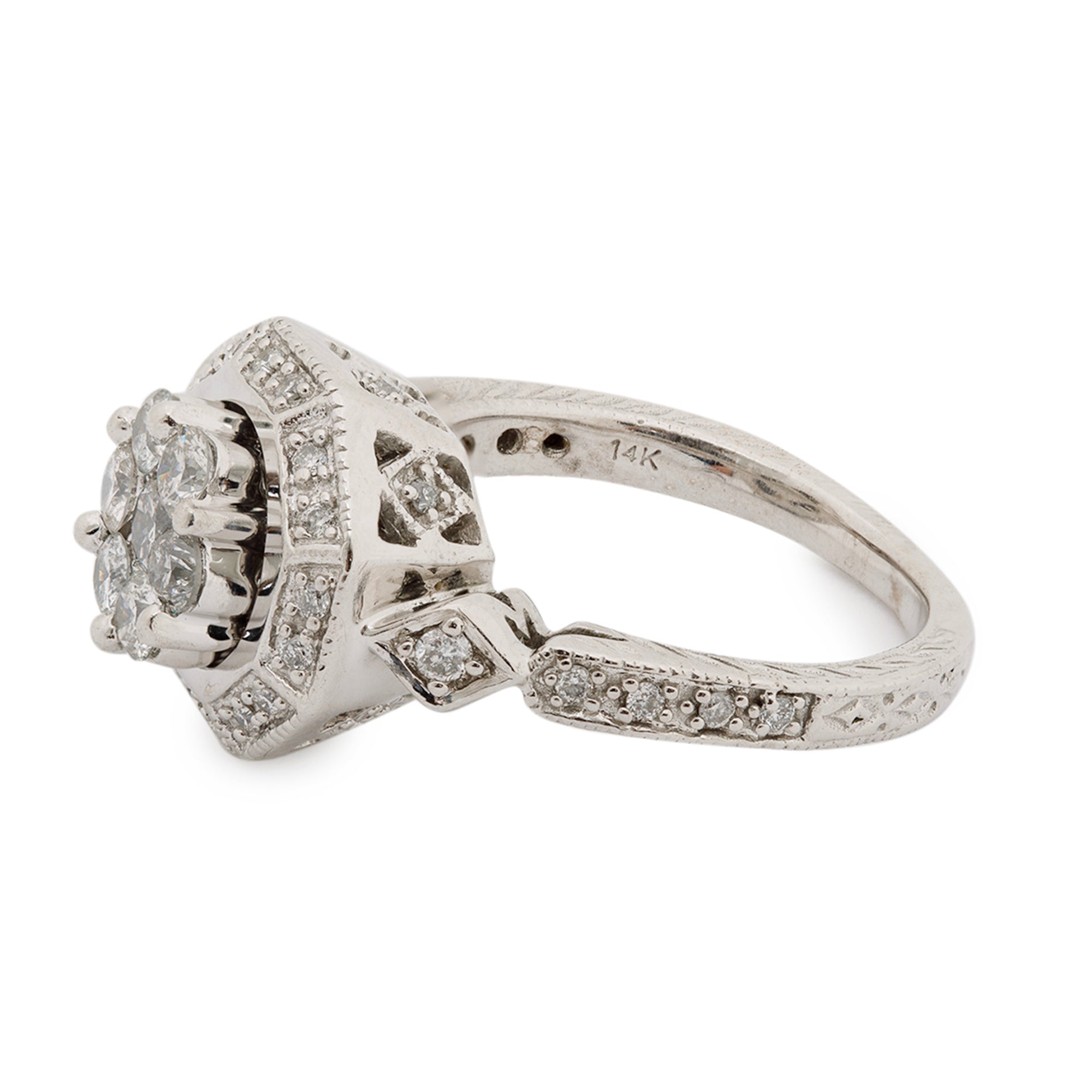 EFFY 14k White Gold Diamond Ring