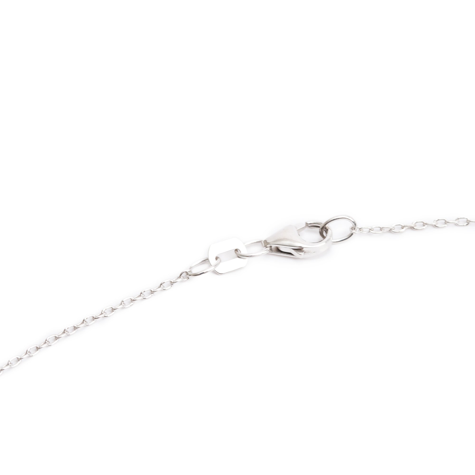 Effy 14k White Gold Sapphire & Diamond Evil Eye Pendant Necklace w/ Box