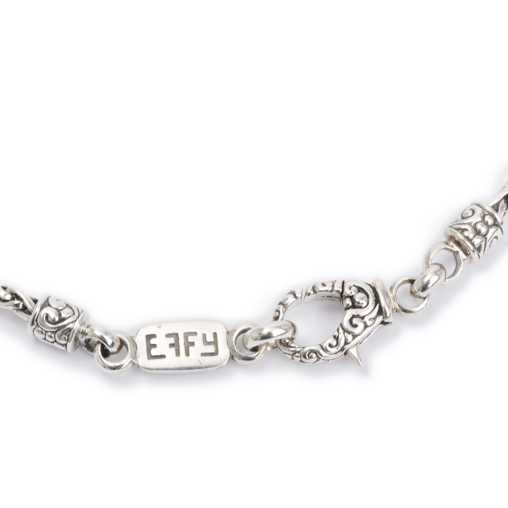 Effy Sterling Silver & 18k Yellow Gold Diamond Cross Pendant Necklace