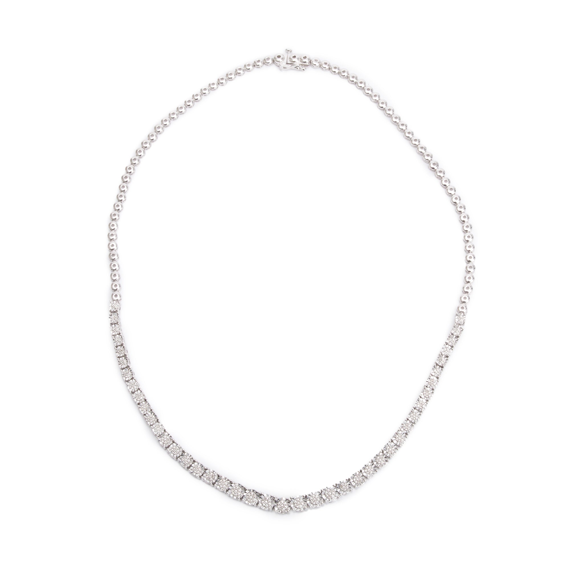 Effy Sterling Silver Diamond Necklace