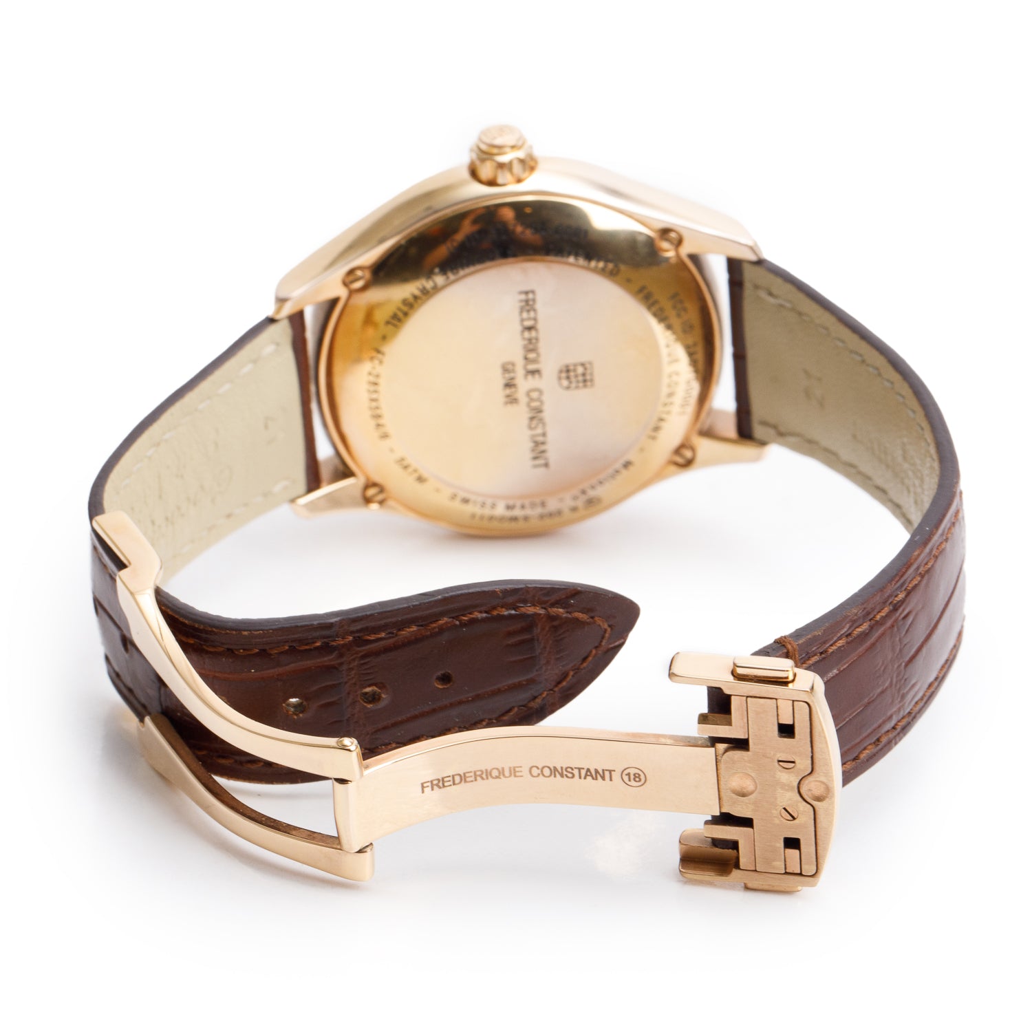 Frederique Constant Rose Gold Plated Stainless Steel Horological 42 MM Smart Watch w/ Box & Papers