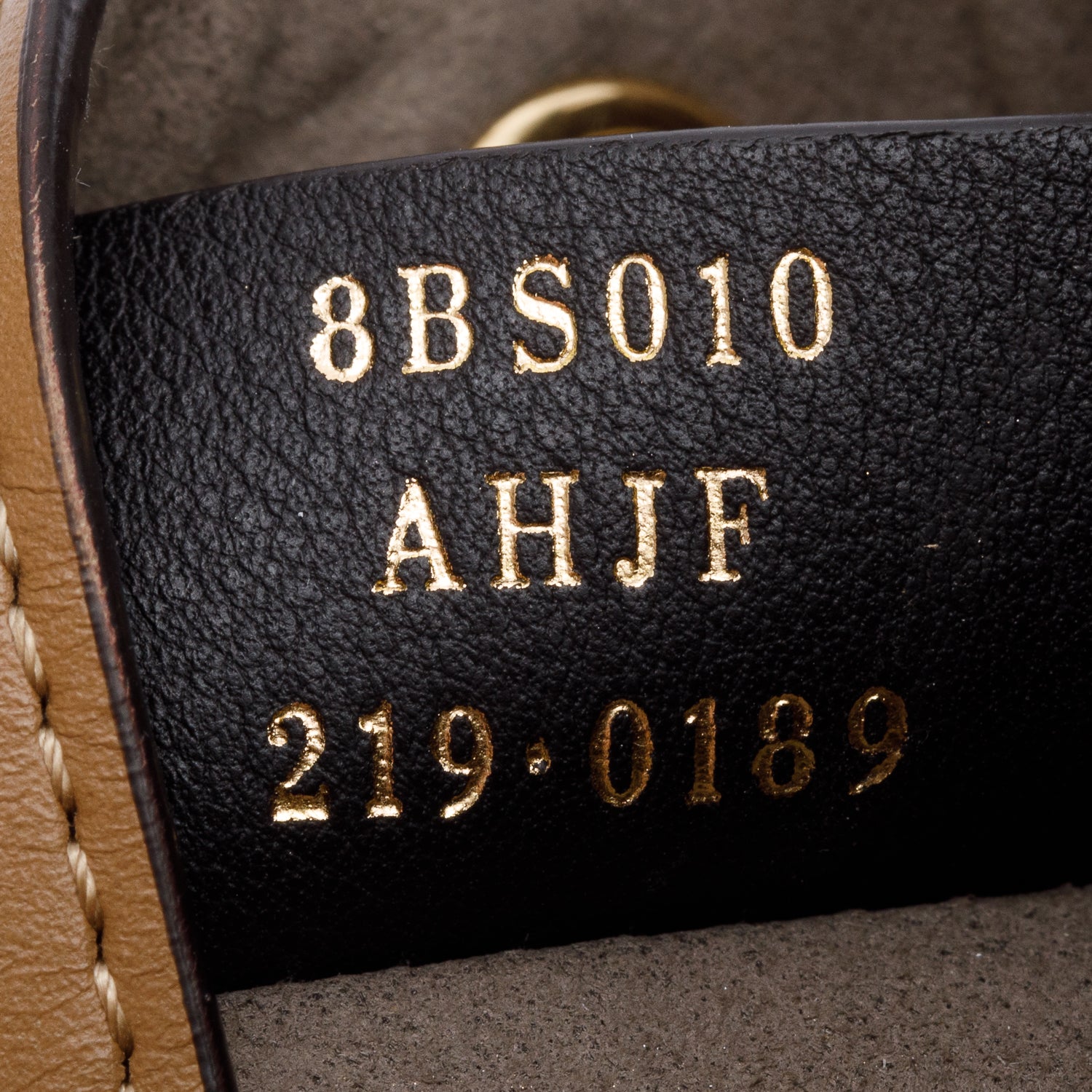 Fendi 2021 Neutral FF Wool Tan Calfskin Leather Mini Mon Tresor Bucket Bag w/ Strap