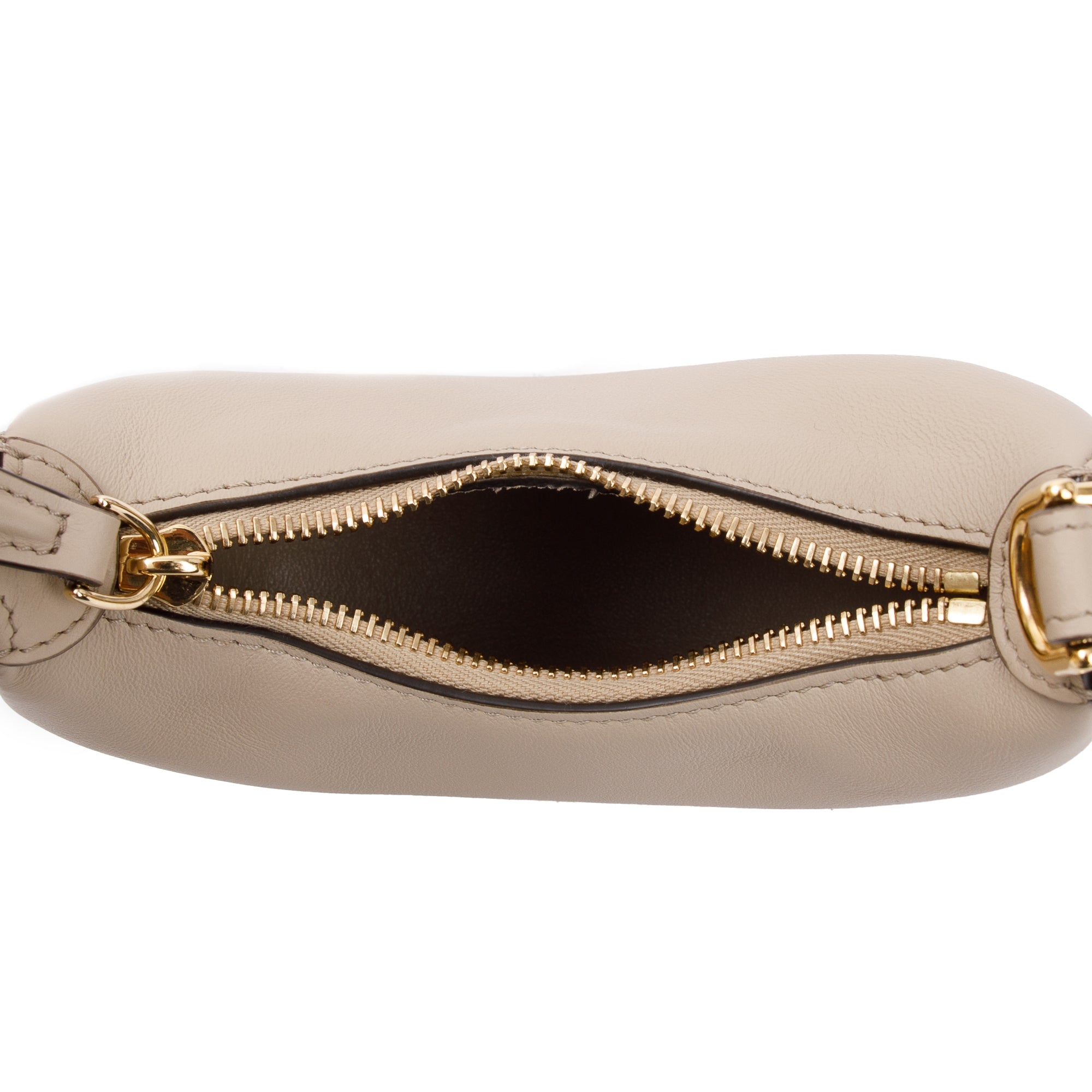 Fendi 2022 Beige Calfskin Leather Nano Fendigraphy Bag w/ Box