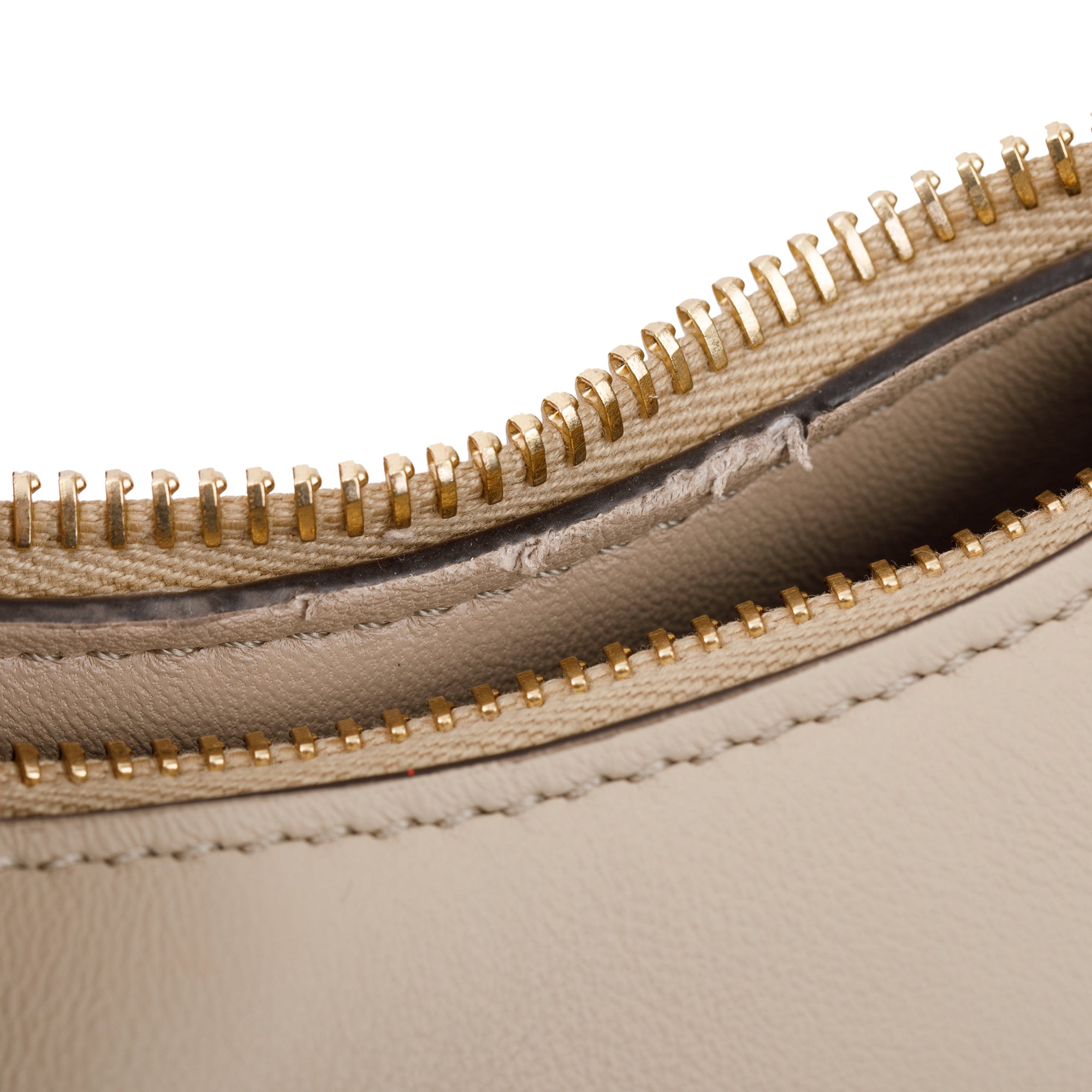 Fendi 2022 Beige Calfskin Leather Nano Fendigraphy Bag w/ Box