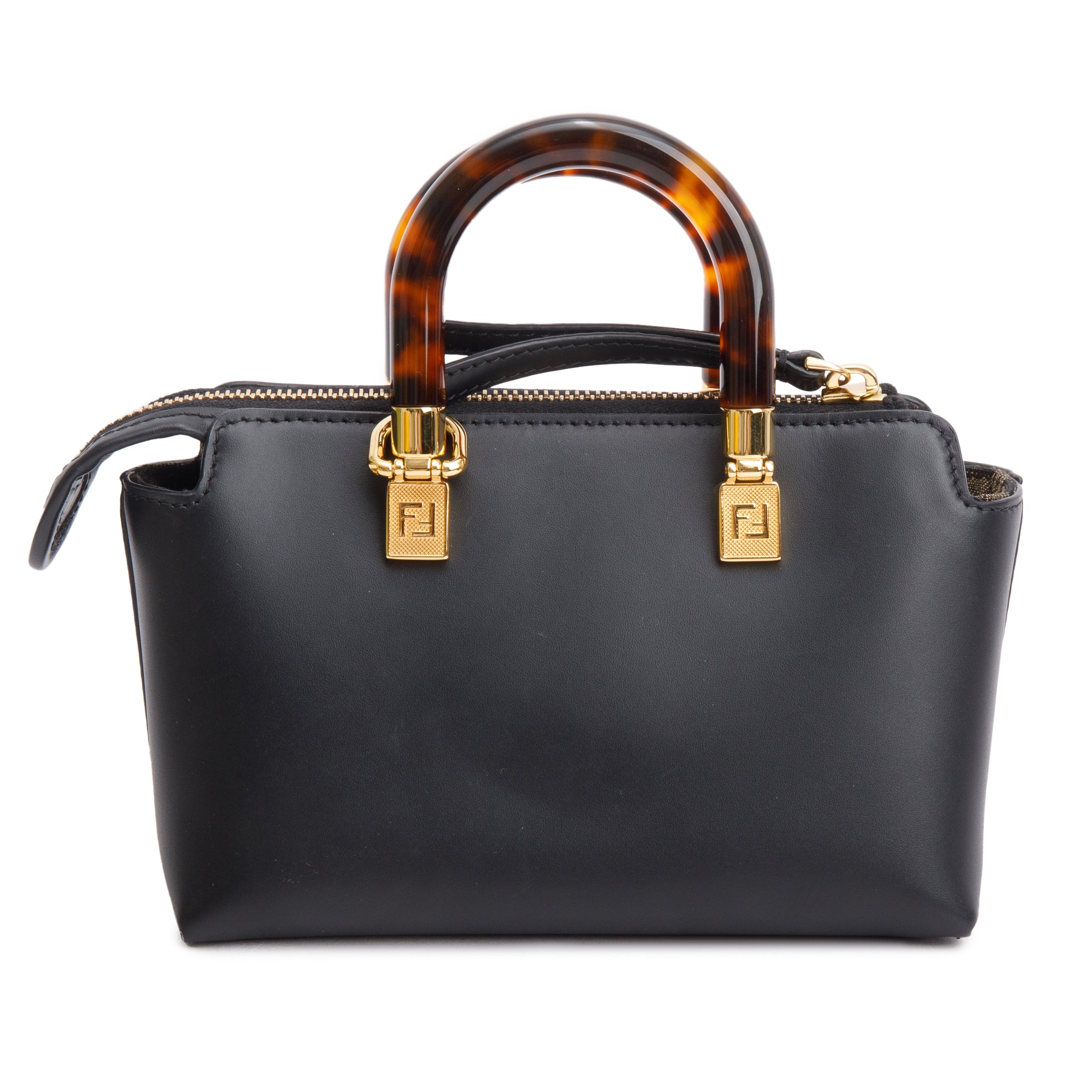 Fendi 2022 Black Leather By the Way Mini Boston Bag w/ Box – OLIVER'S