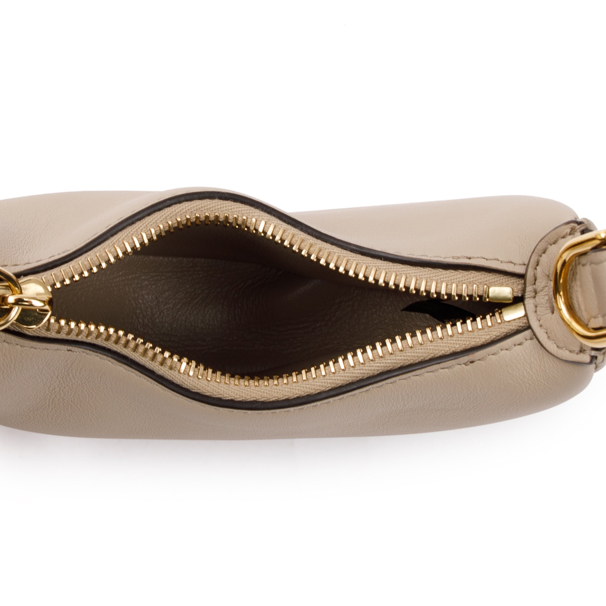 Fendi Beige Calfskin Leather Nano Fendigraphy Bag