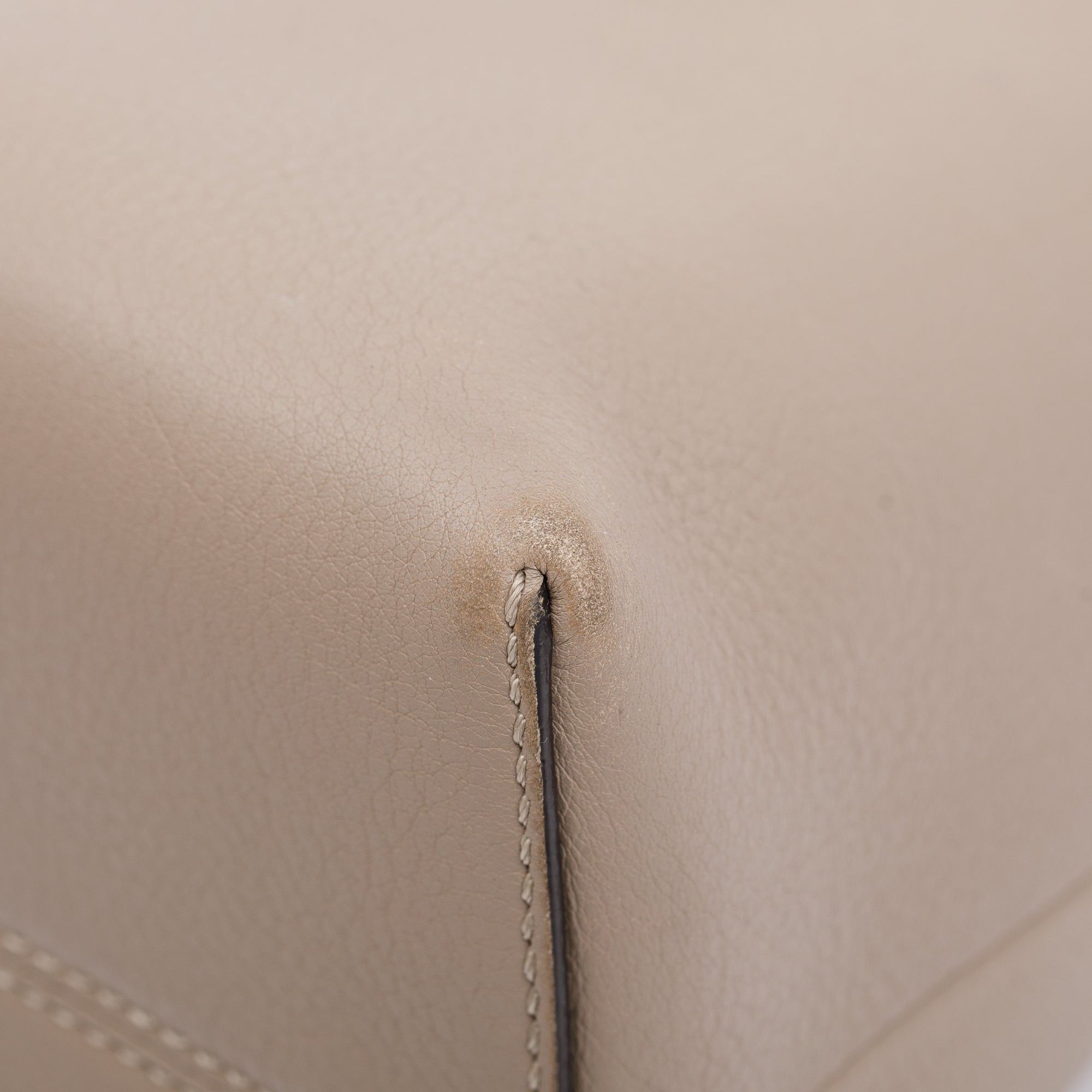 Fendi Beige Leather Python-Trimmed Medium By the Way Handle Bag with Box and Dustbag