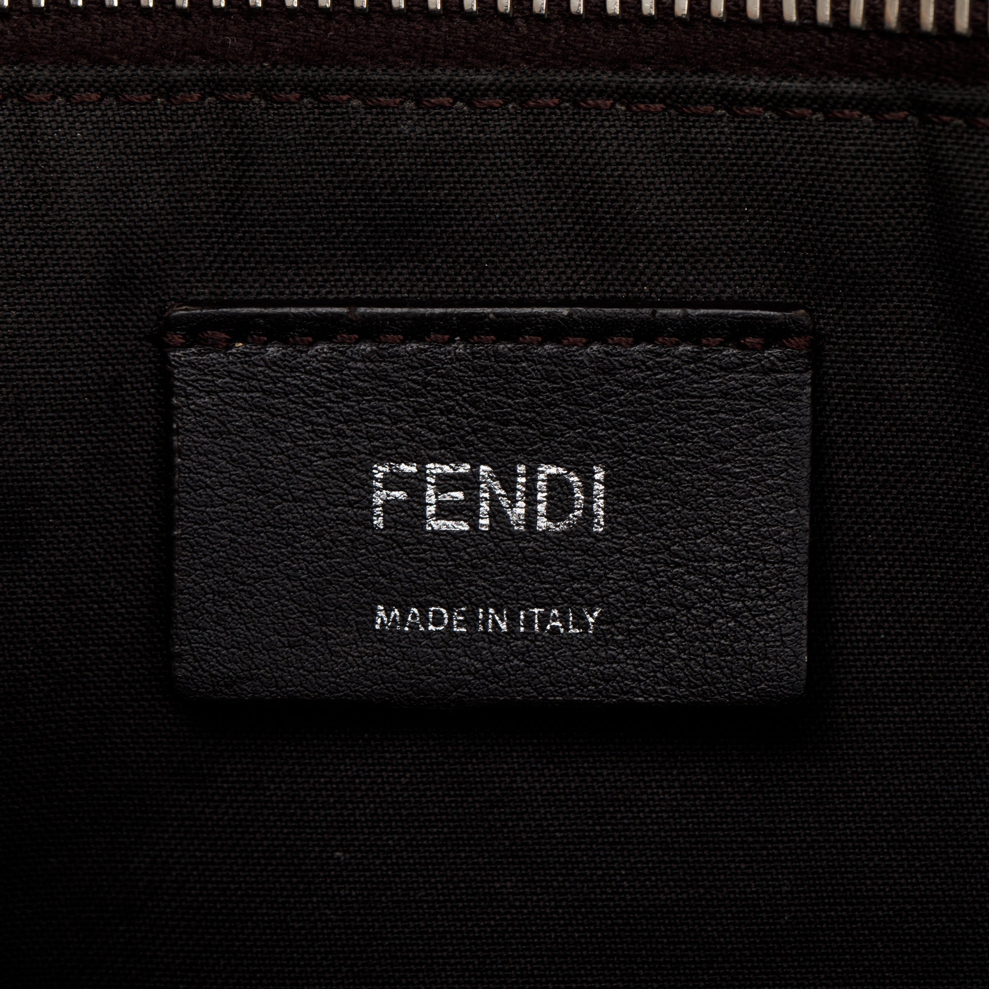 Fendi Beige Leather Python-Trimmed Medium By the Way Handle Bag with Box and Dustbag