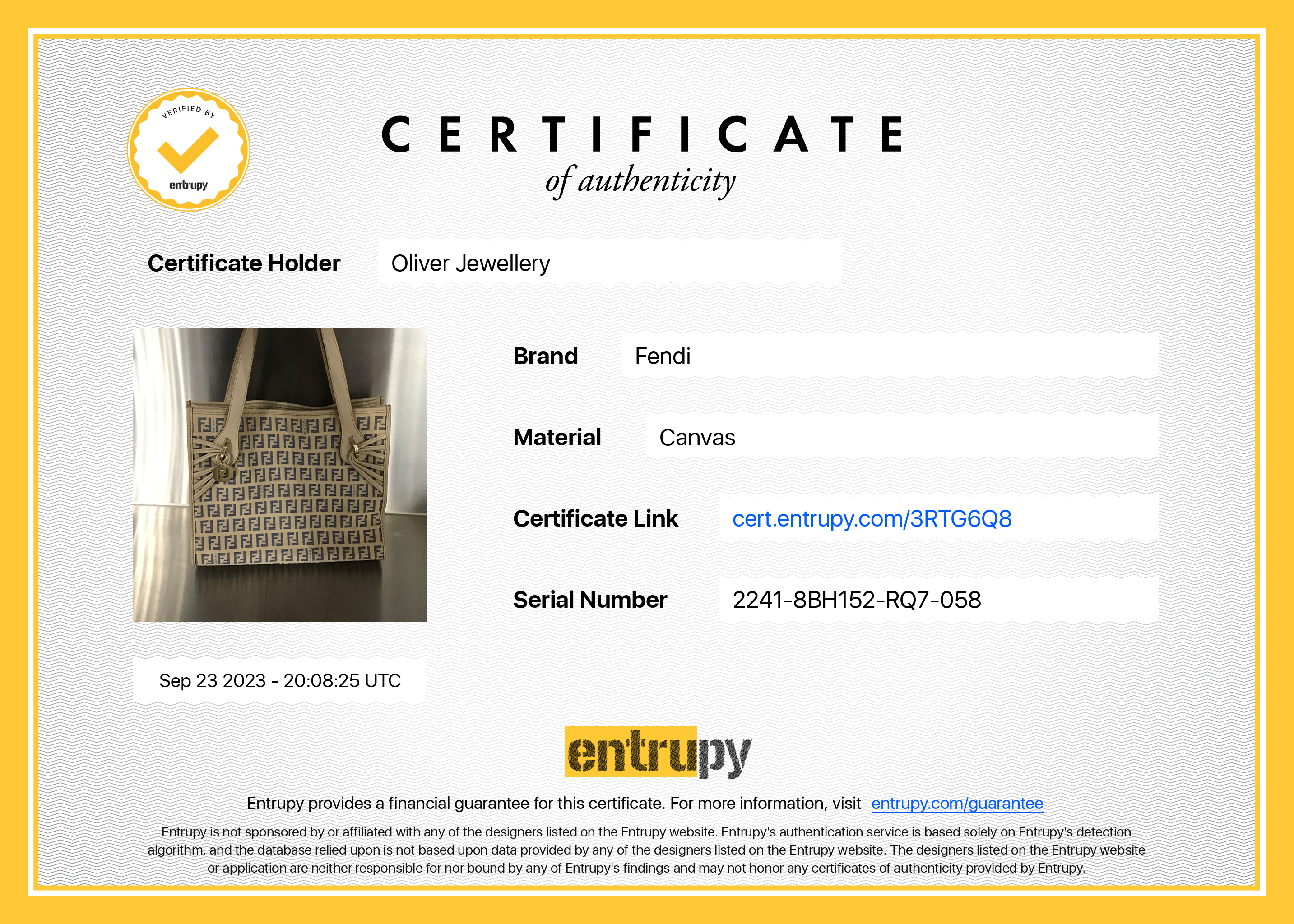 Fendi Beige Zucchino Vitello Shopping Tote