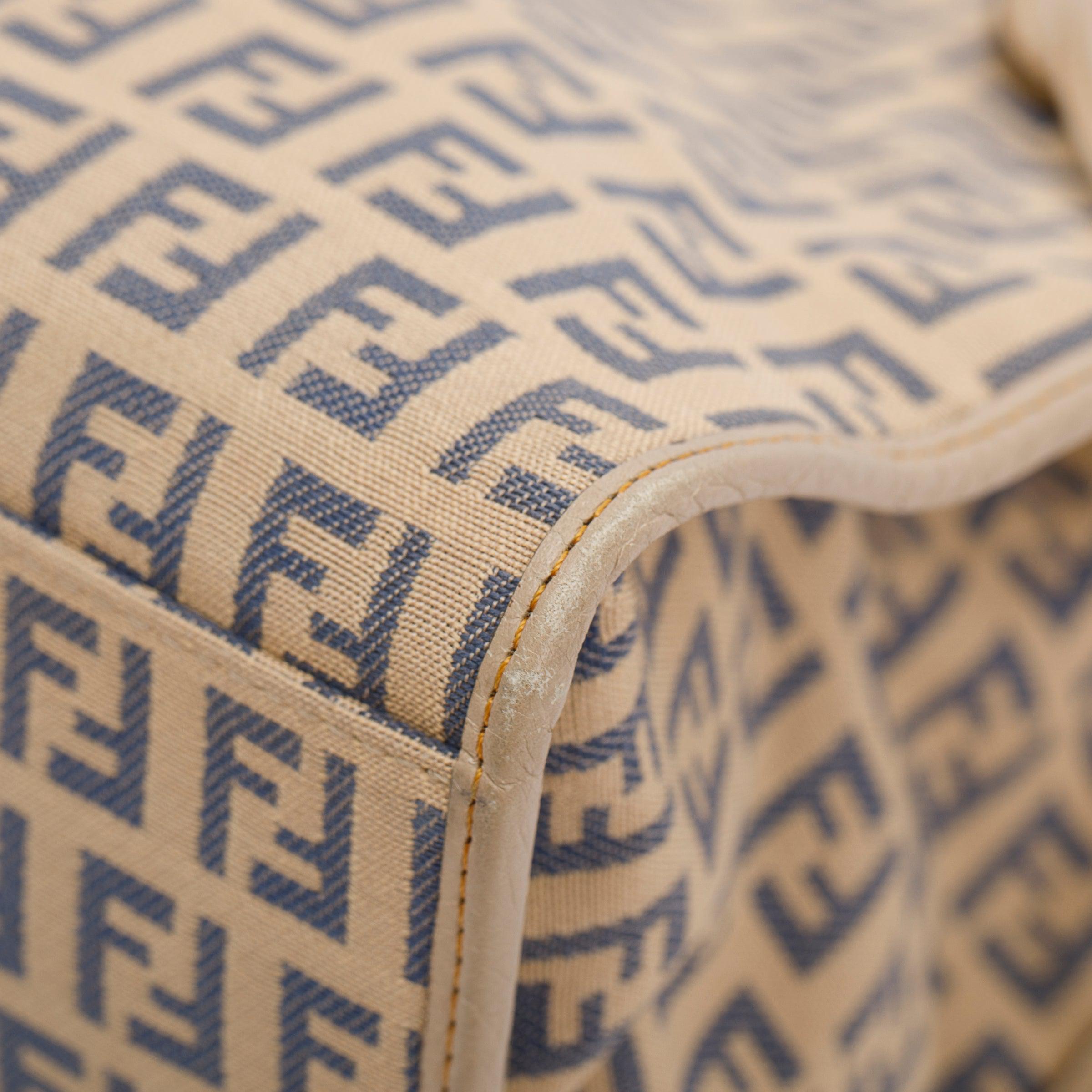 Fendi Beige Zucchino Vitello Shopping Tote