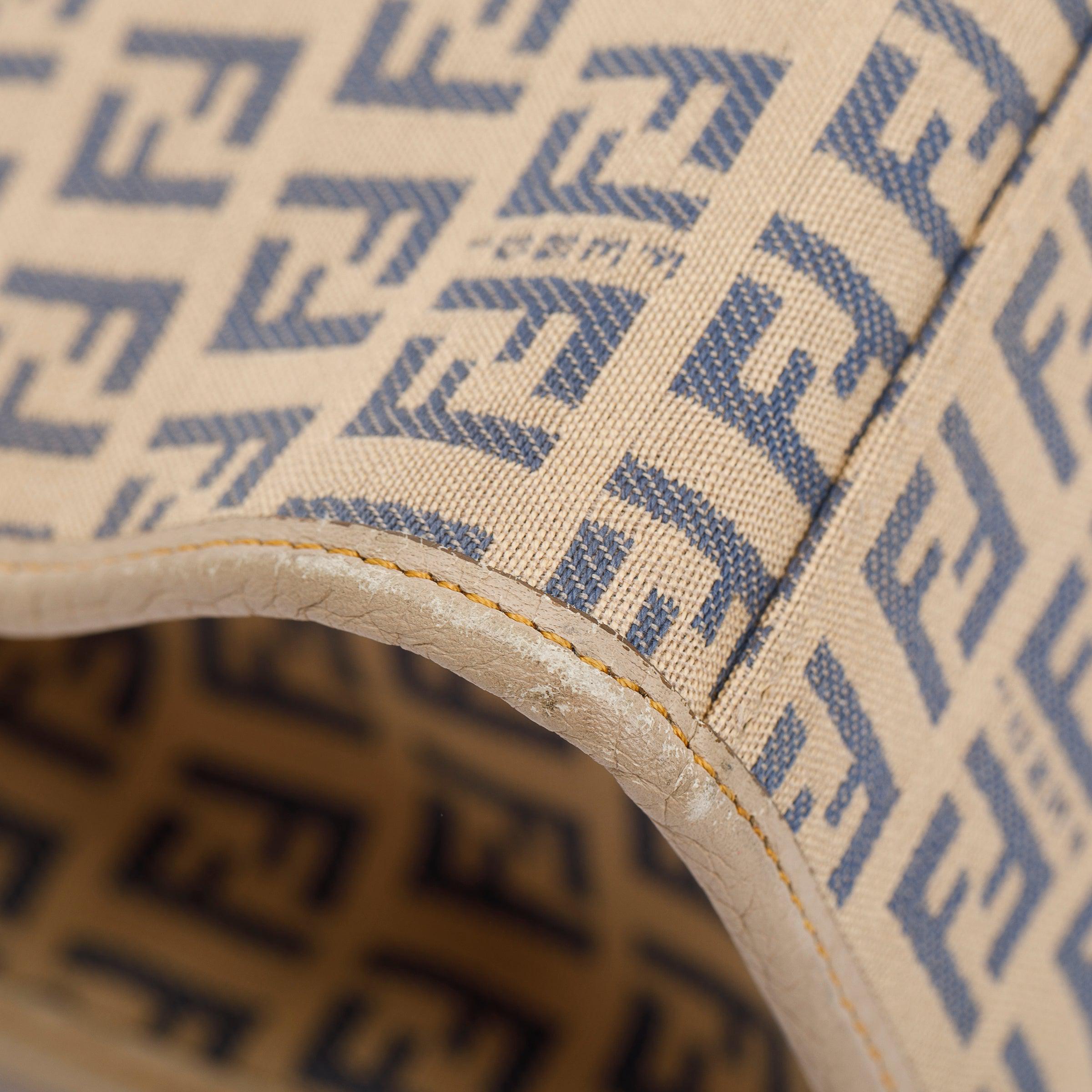 Fendi Beige Zucchino Vitello Shopping Tote