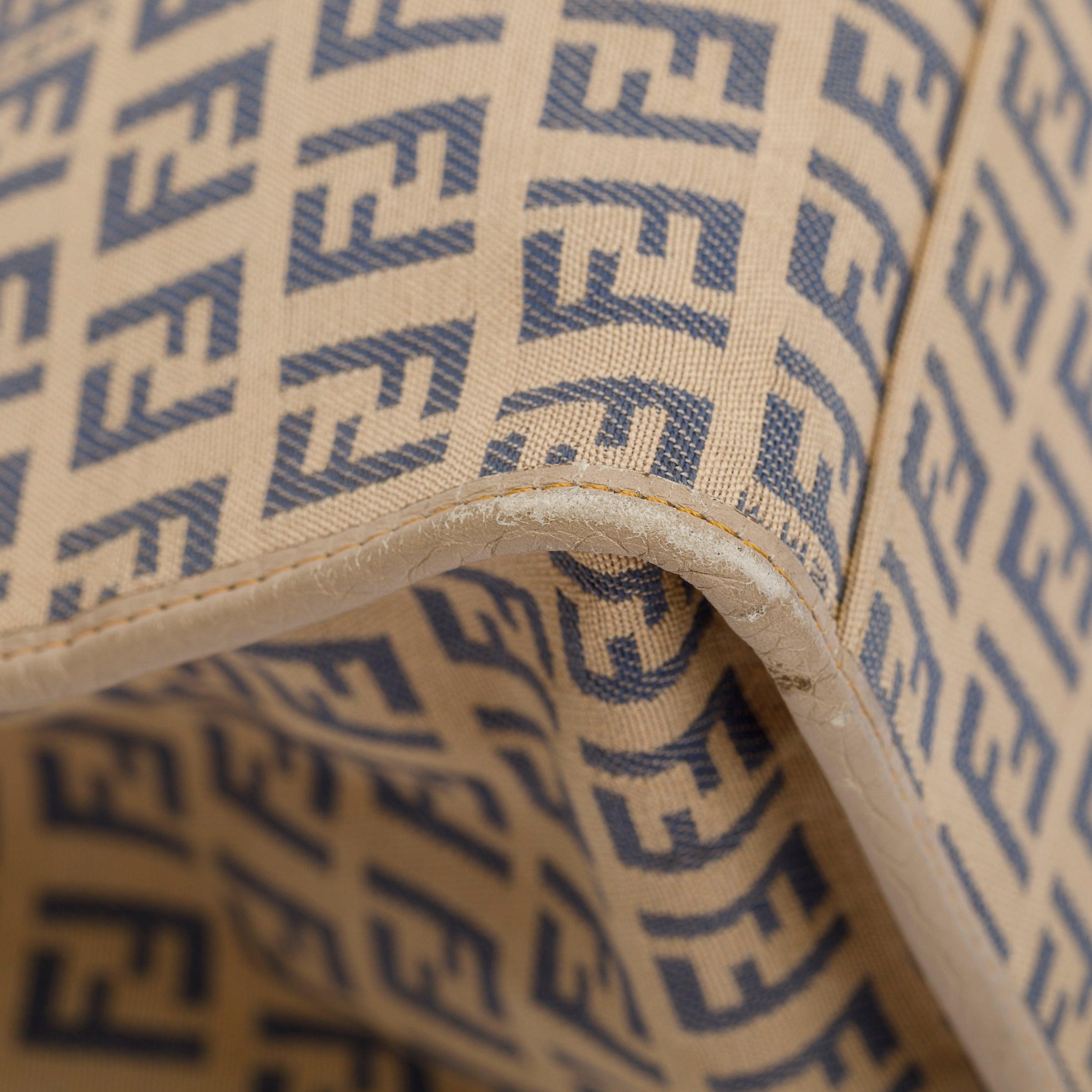 Fendi Beige Zucchino Vitello Shopping Tote