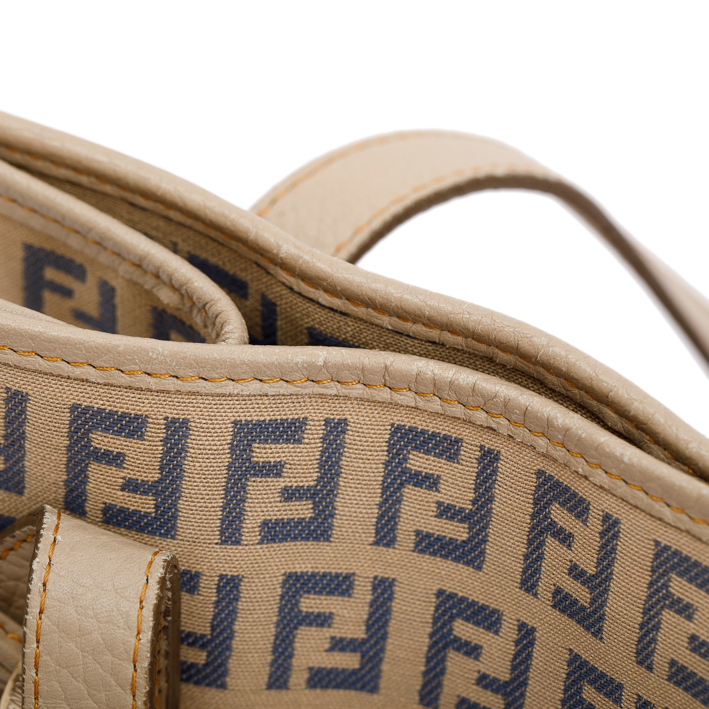 Fendi Beige Zucchino Vitello Shopping Tote